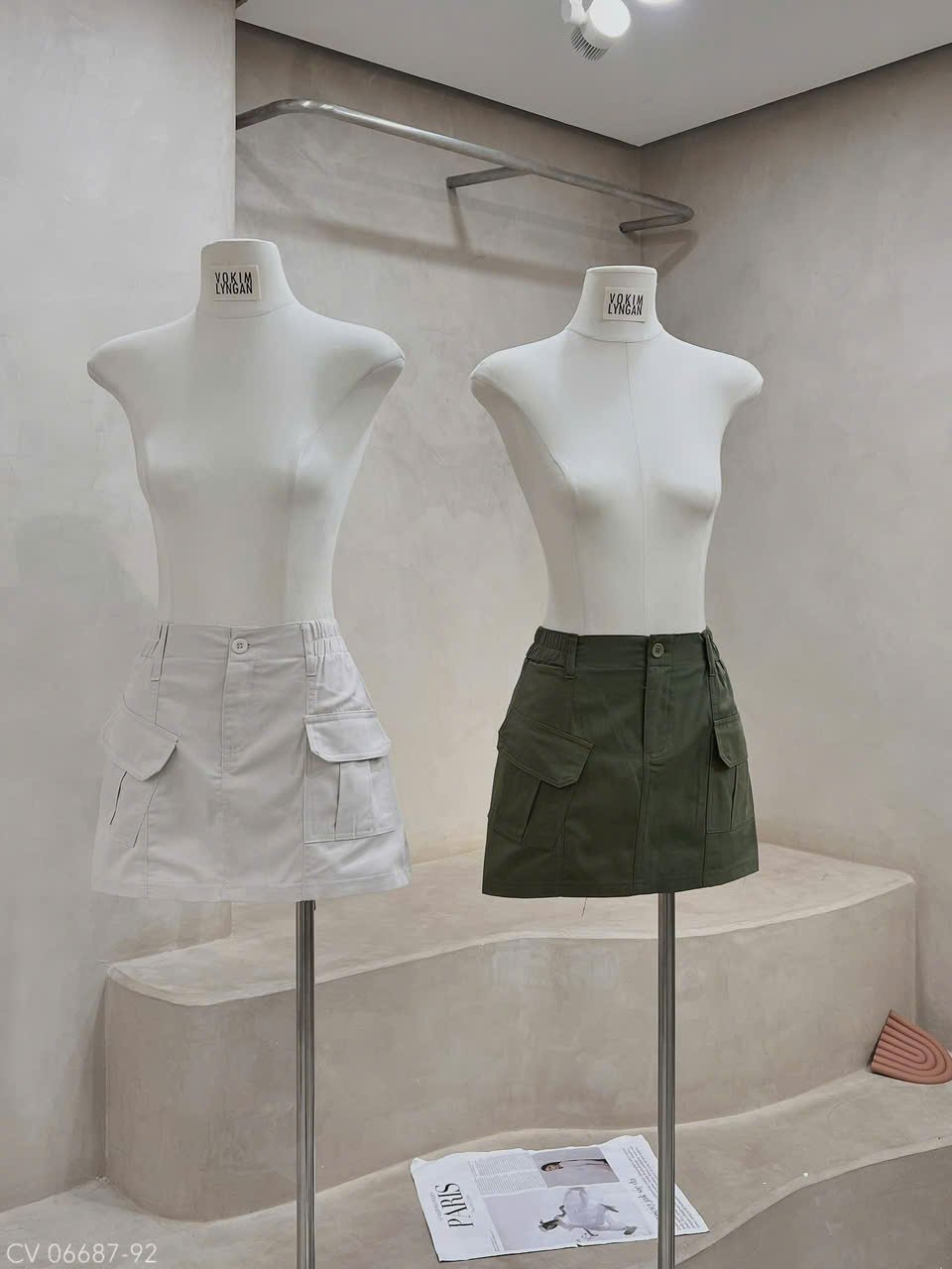 CHÂN VÁY KAKI TÚI HỘP NGẮN - Hình ảnh 10