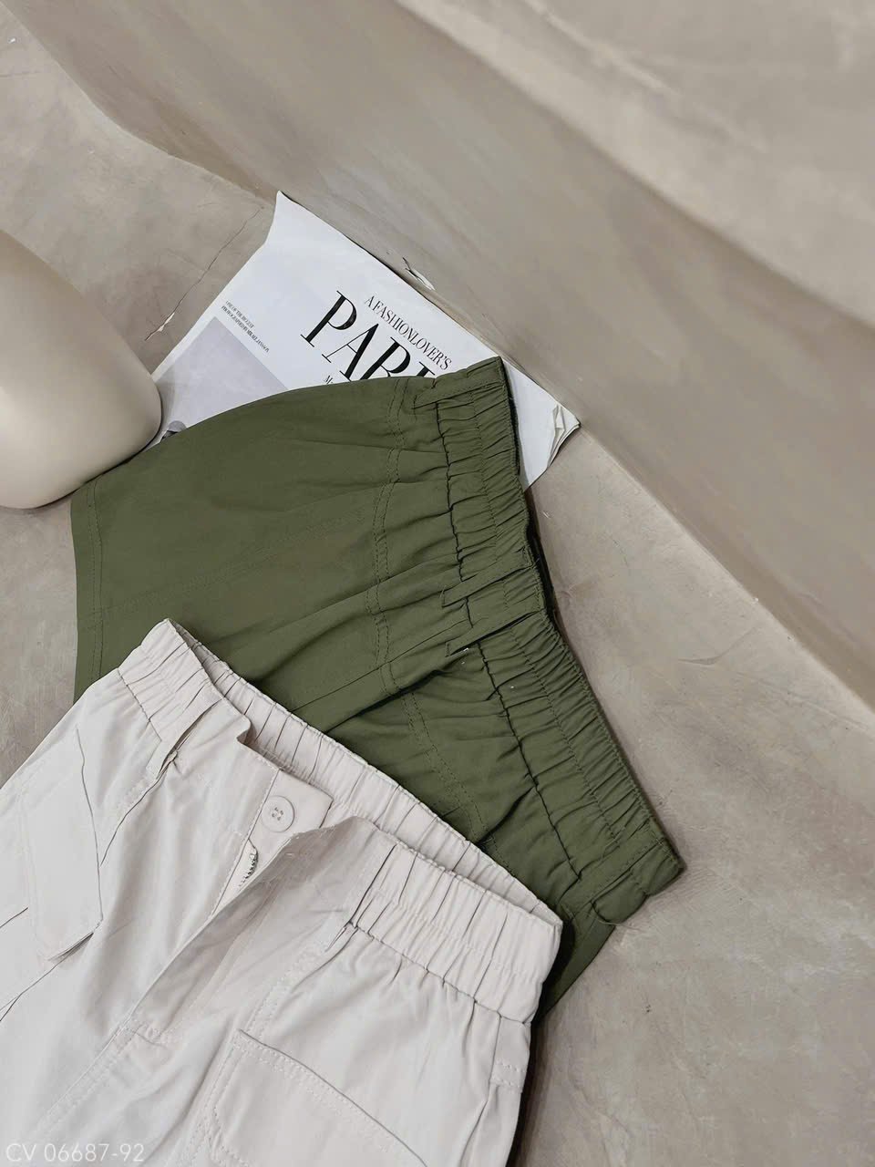 CHÂN VÁY KAKI TÚI HỘP NGẮN - Hình ảnh 8