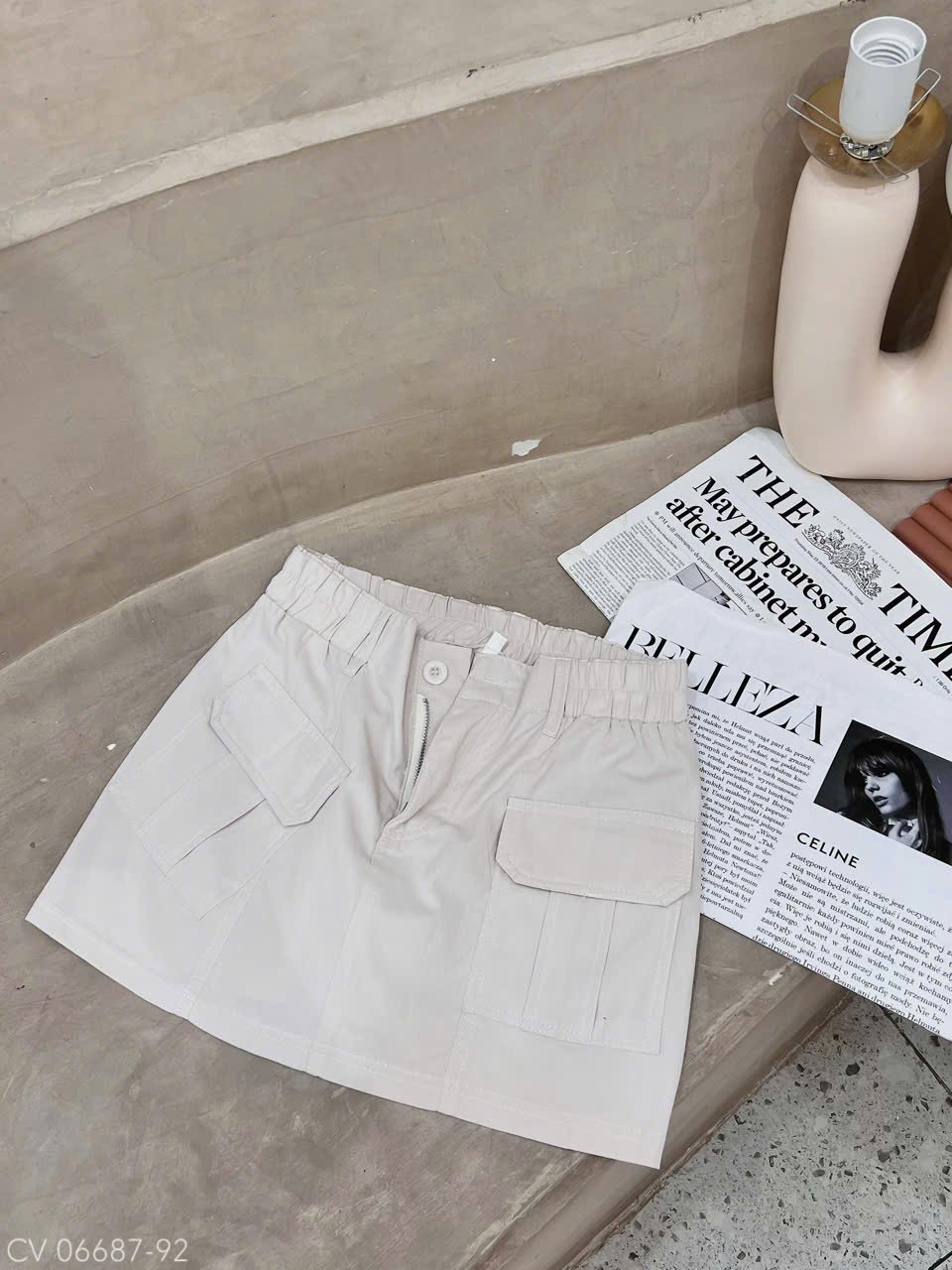 CHÂN VÁY KAKI TÚI HỘP NGẮN - Hình ảnh 7