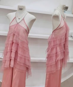 Alternative view of SET ÁO 2S NGỌC TRAI - QUẦN LỤA DÀI