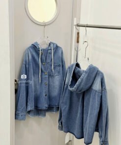 Alternative view of ÁO KHOÁC NÓN PHỐI SỌC NEW