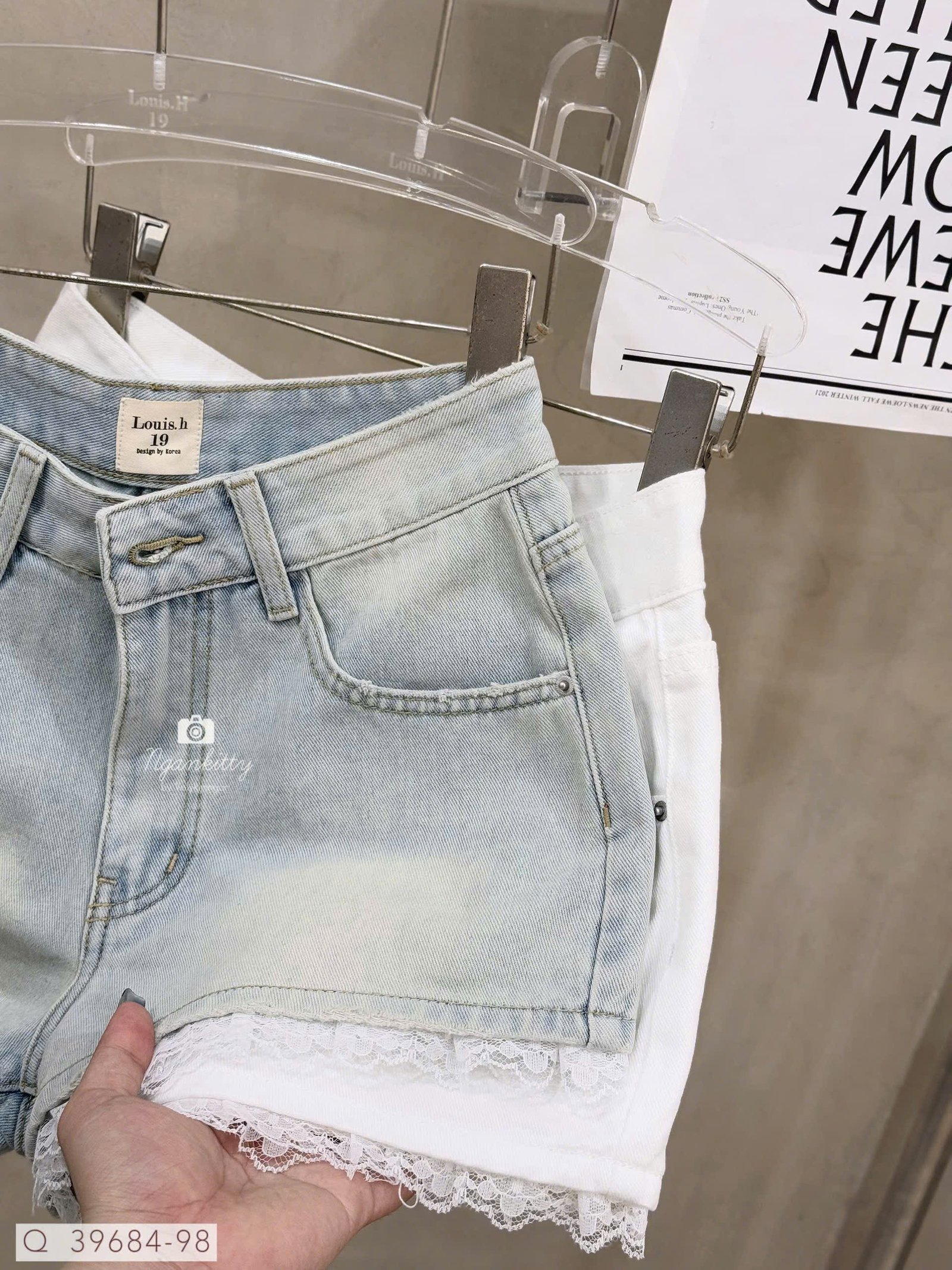 QUẦN SHORT JEAN MIX LAI REN - Hình ảnh 5