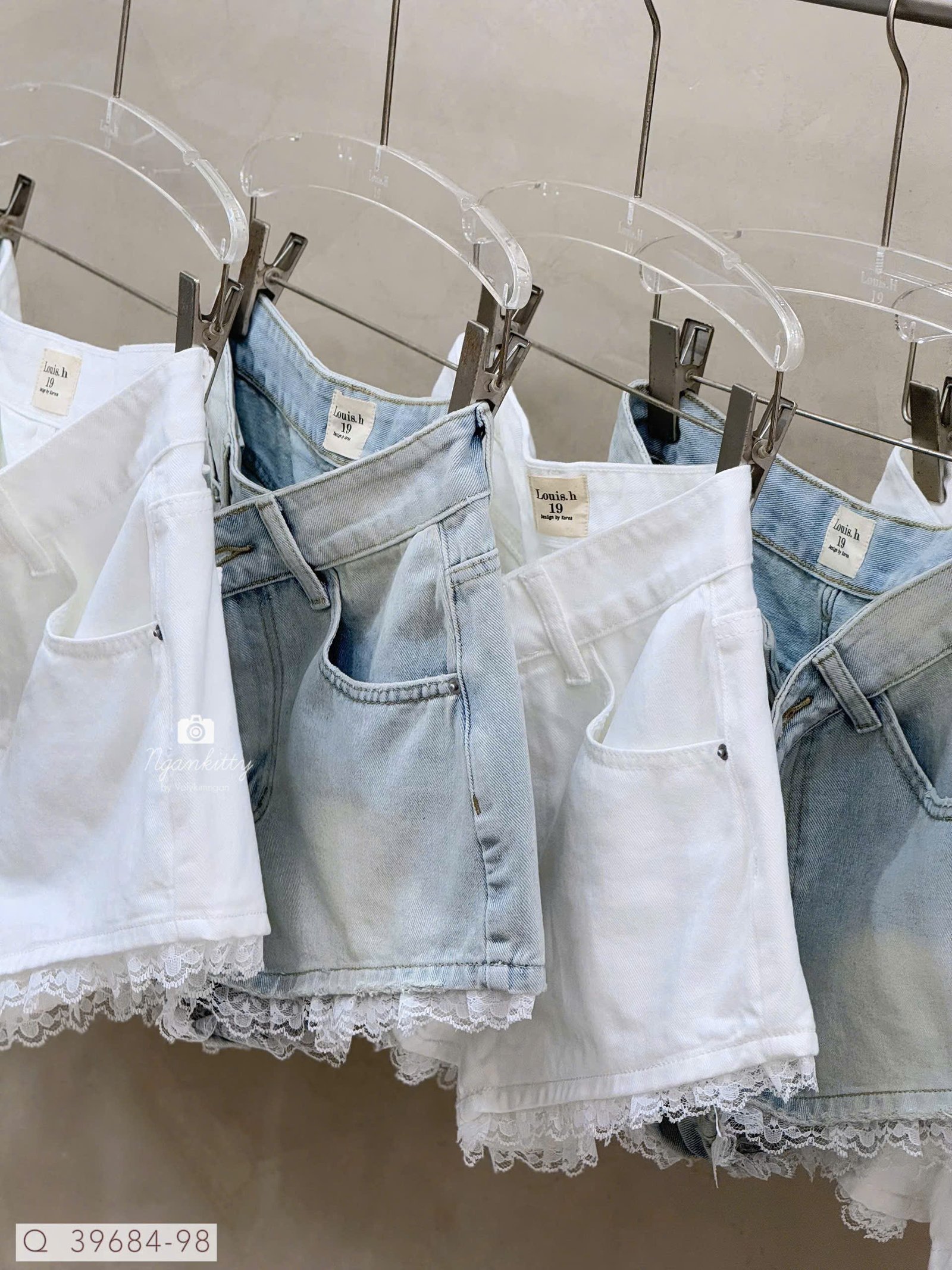 QUẦN SHORT JEAN MIX LAI REN - Hình ảnh 3