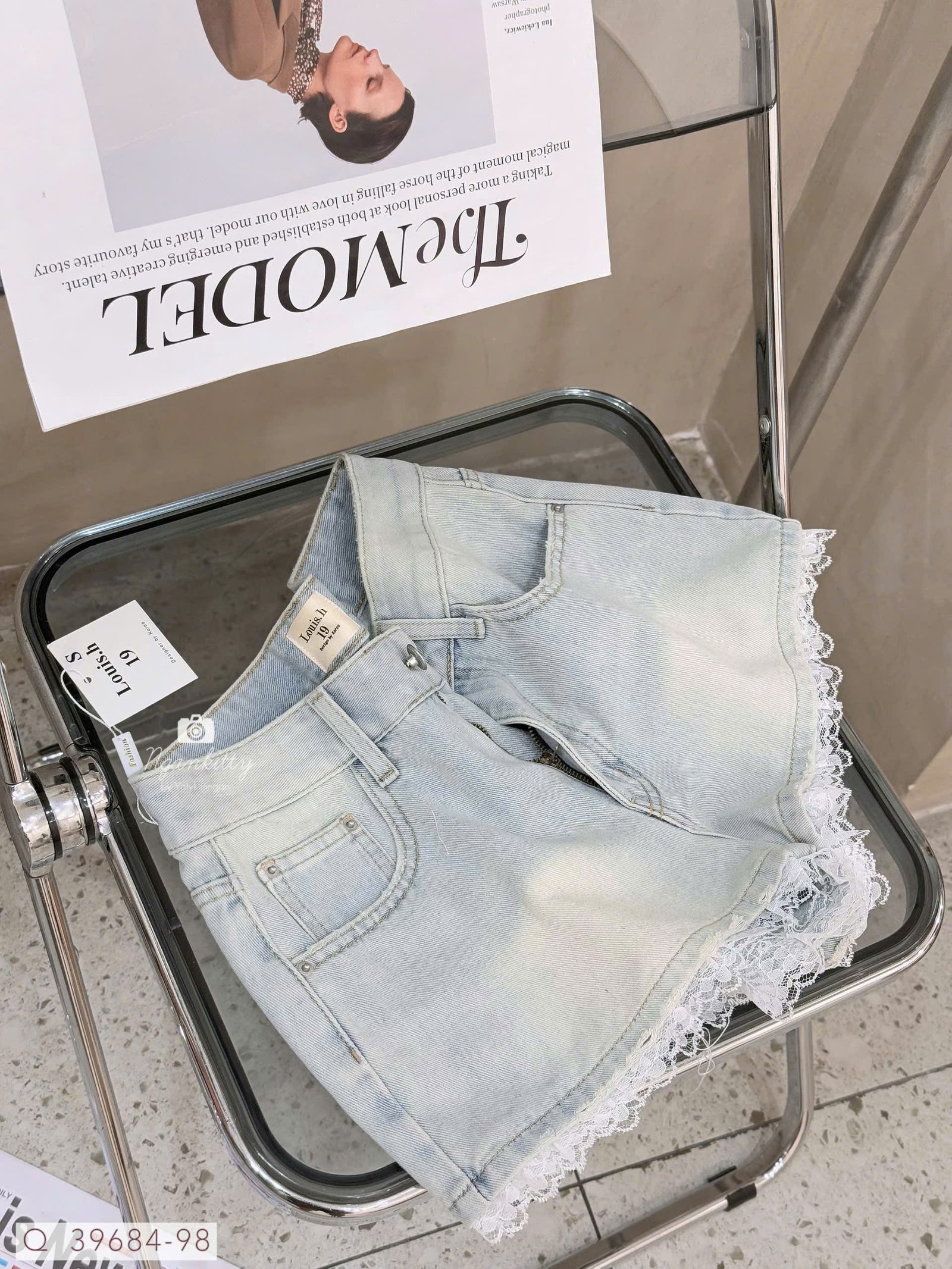 QUẦN SHORT JEAN MIX LAI REN - Hình ảnh 9