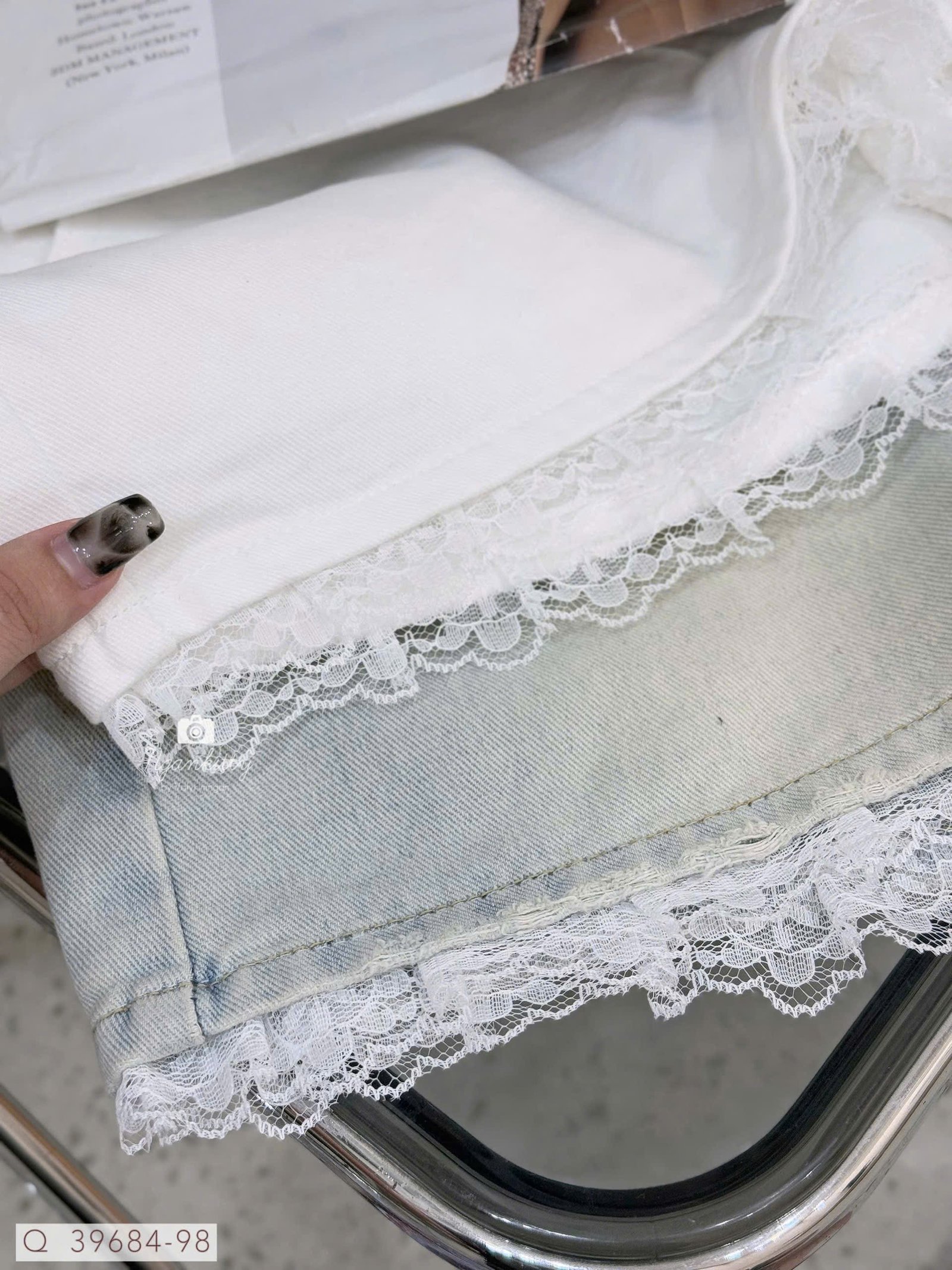 QUẦN SHORT JEAN MIX LAI REN - Hình ảnh 8