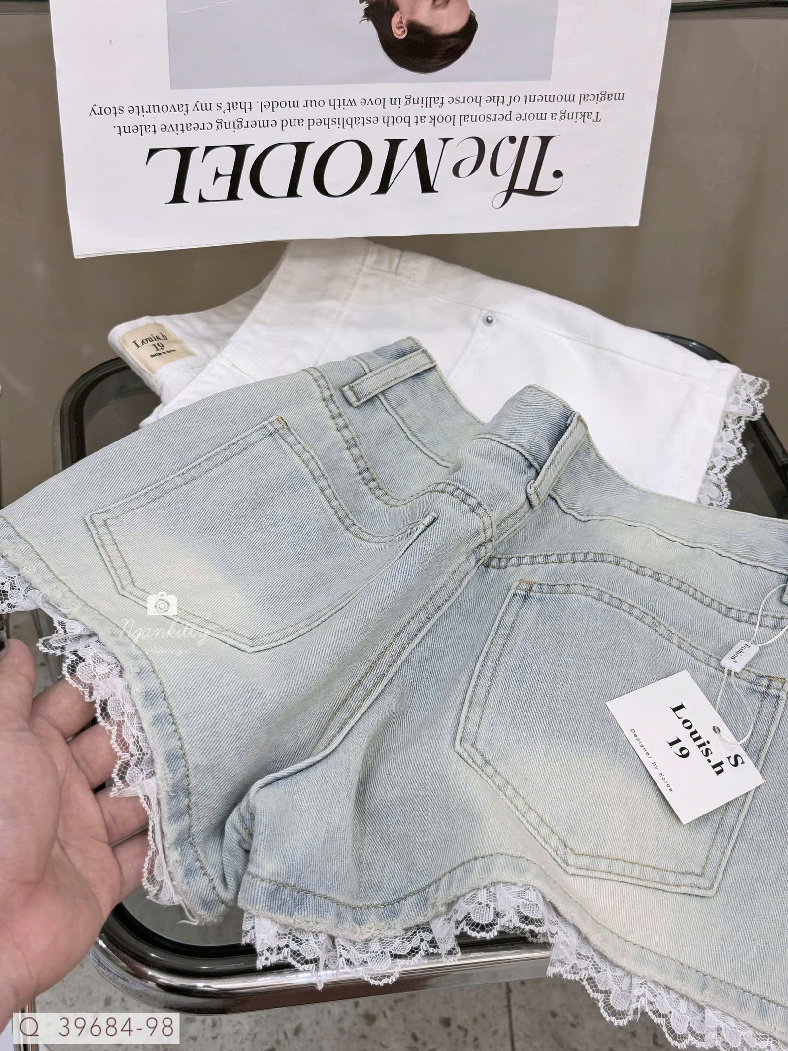 QUẦN SHORT JEAN MIX LAI REN - Hình ảnh 7