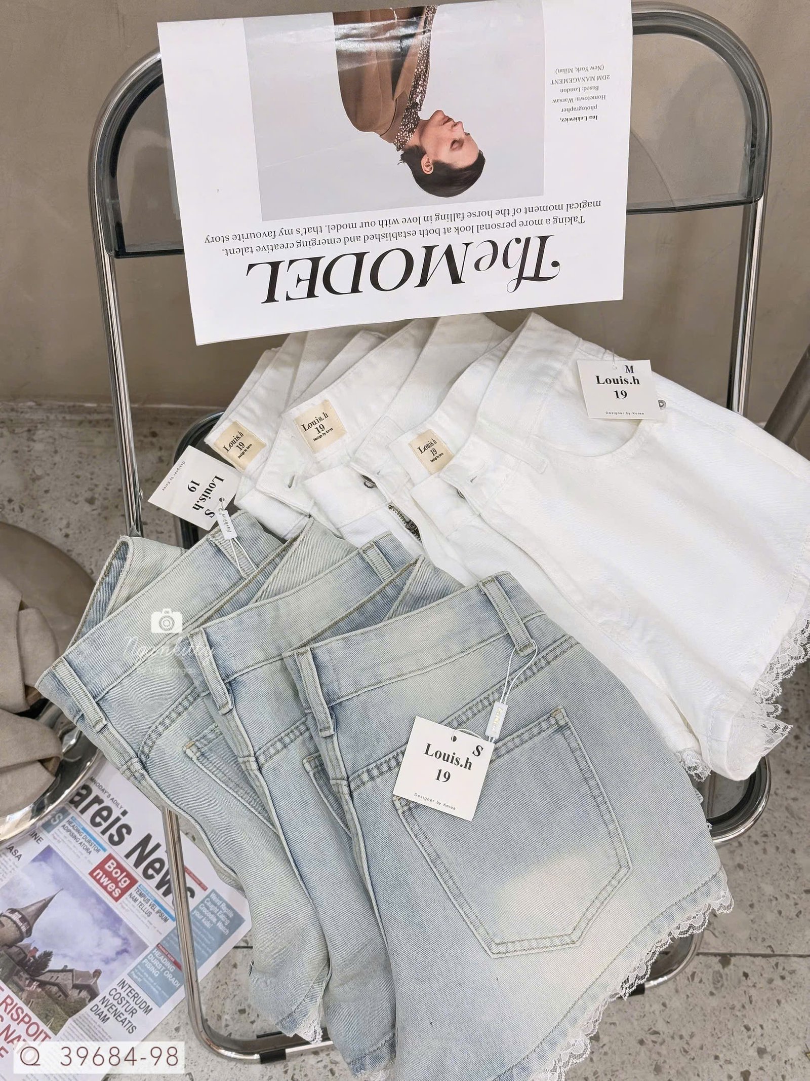 QUẦN SHORT JEAN MIX LAI REN - Hình ảnh 6
