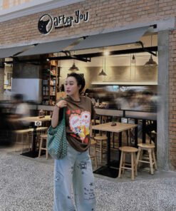 ÁO NÂU CHÓ LOVE LOUIS.H