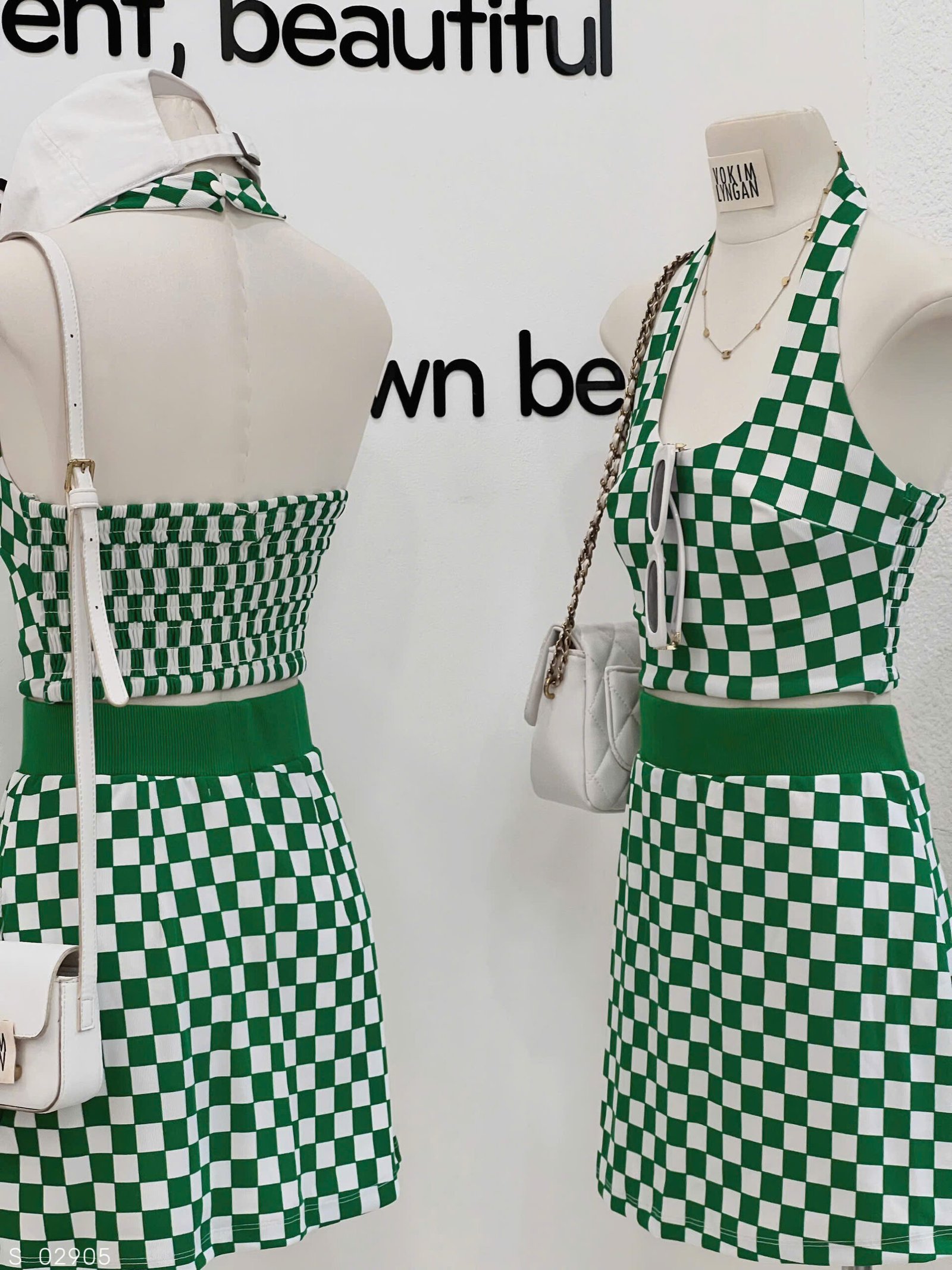 SET ÁO YẾM CARO - VÁY - Hình ảnh 5