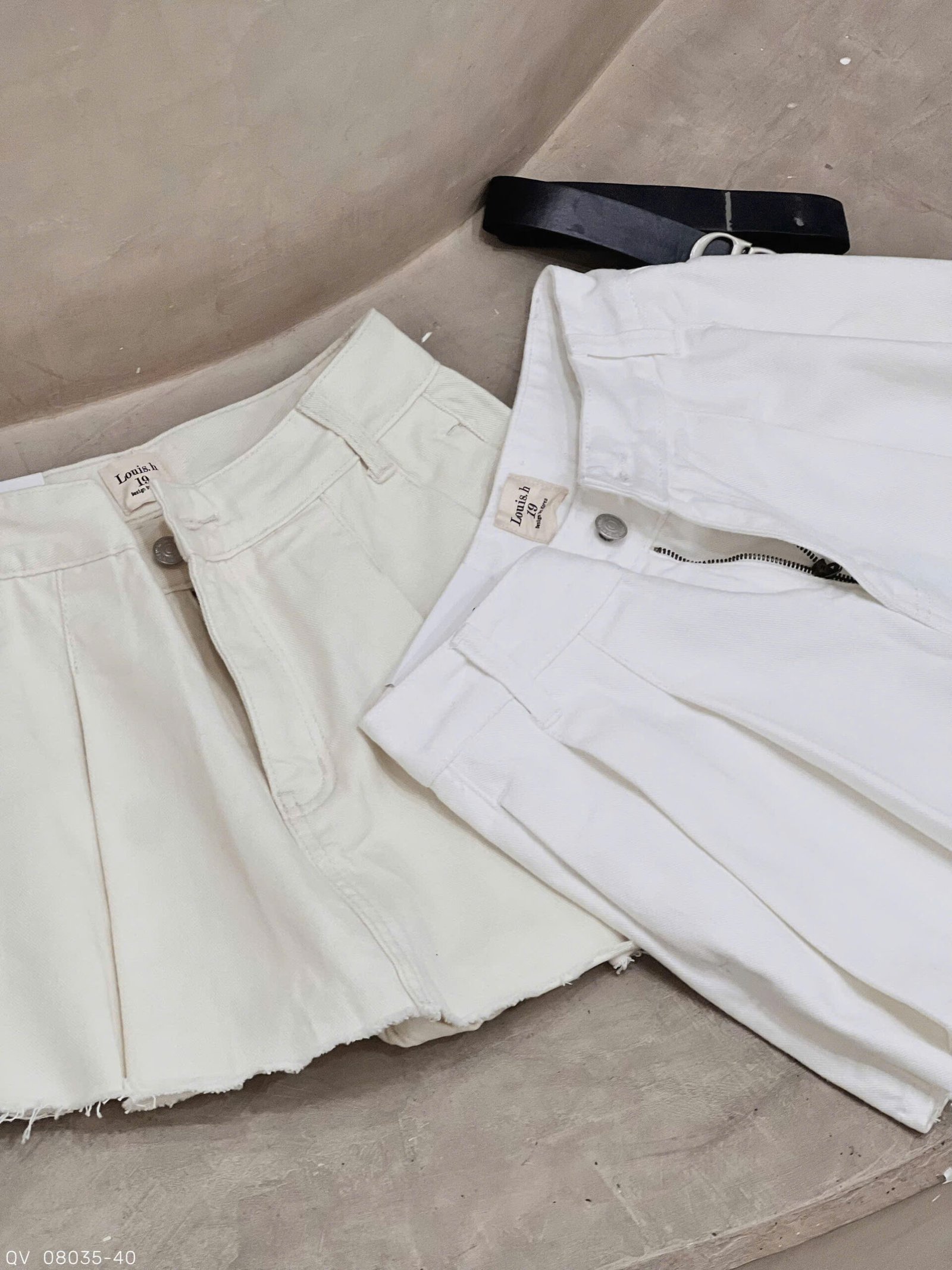 QUẦN VÁY JEAN XẾP LI + BELT CD - Hình ảnh 10