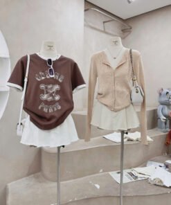 Alternative view of QUẦN VÁY JEAN XẾP LI + BELT CD