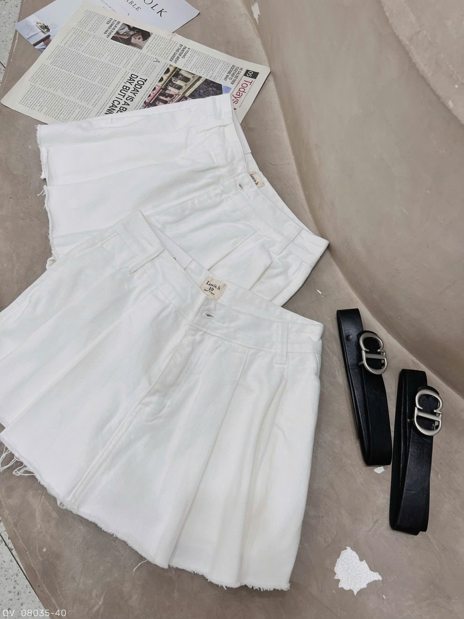 QUẦN VÁY JEAN XẾP LI + BELT CD - Hình ảnh 6