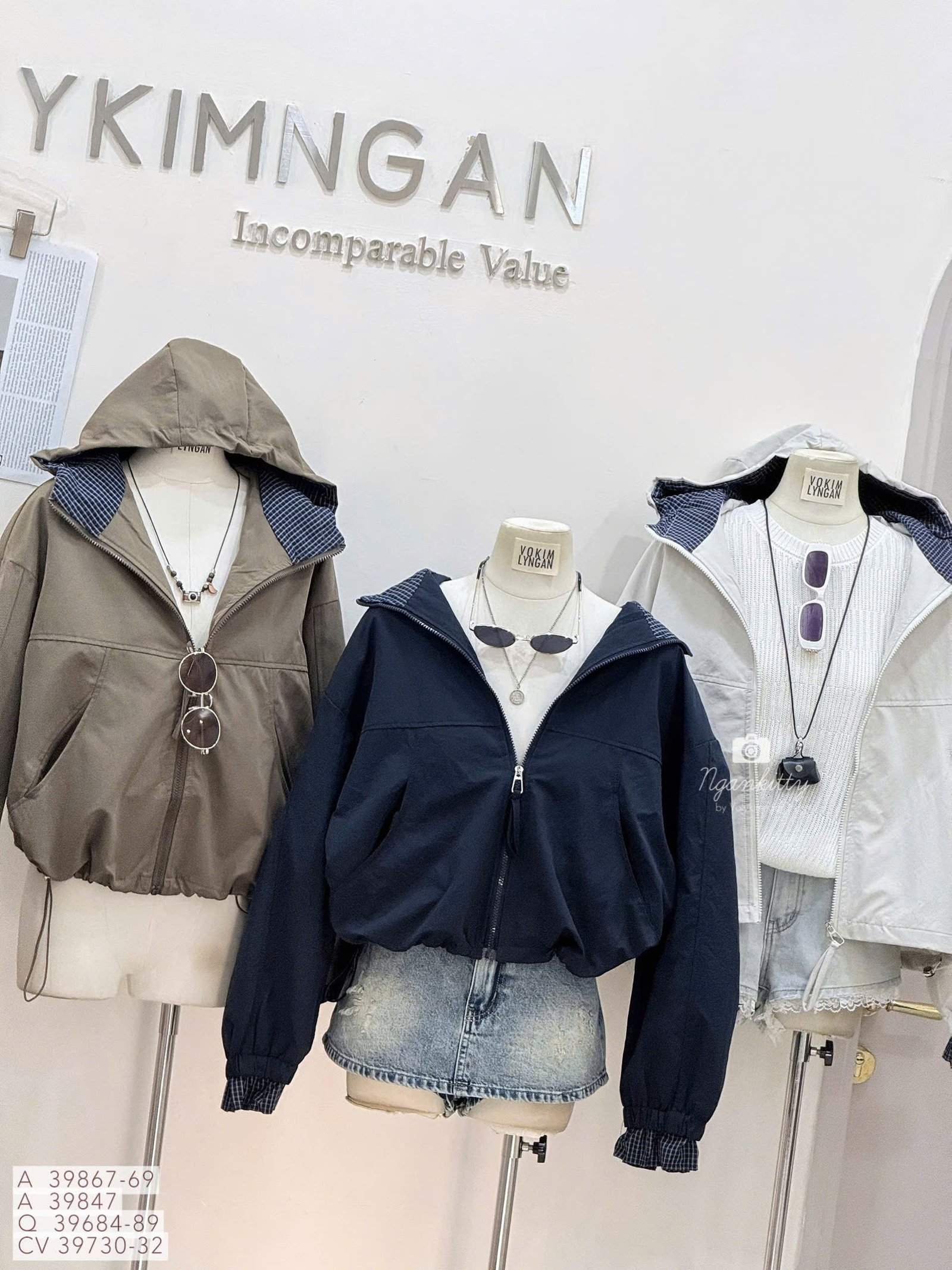 ÁO KHOÁC NÓN MIX CARO RÚT EO - Hình ảnh 7