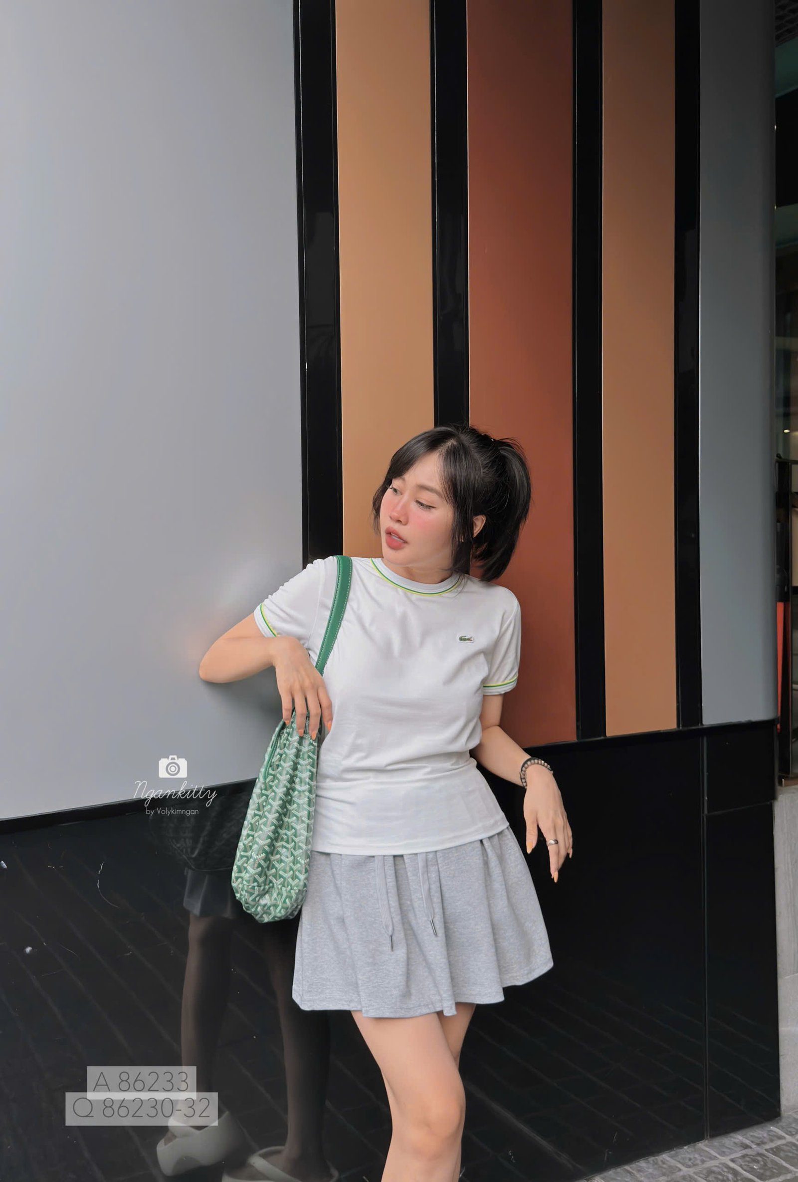 ÁO LACOST VIỀN XANH