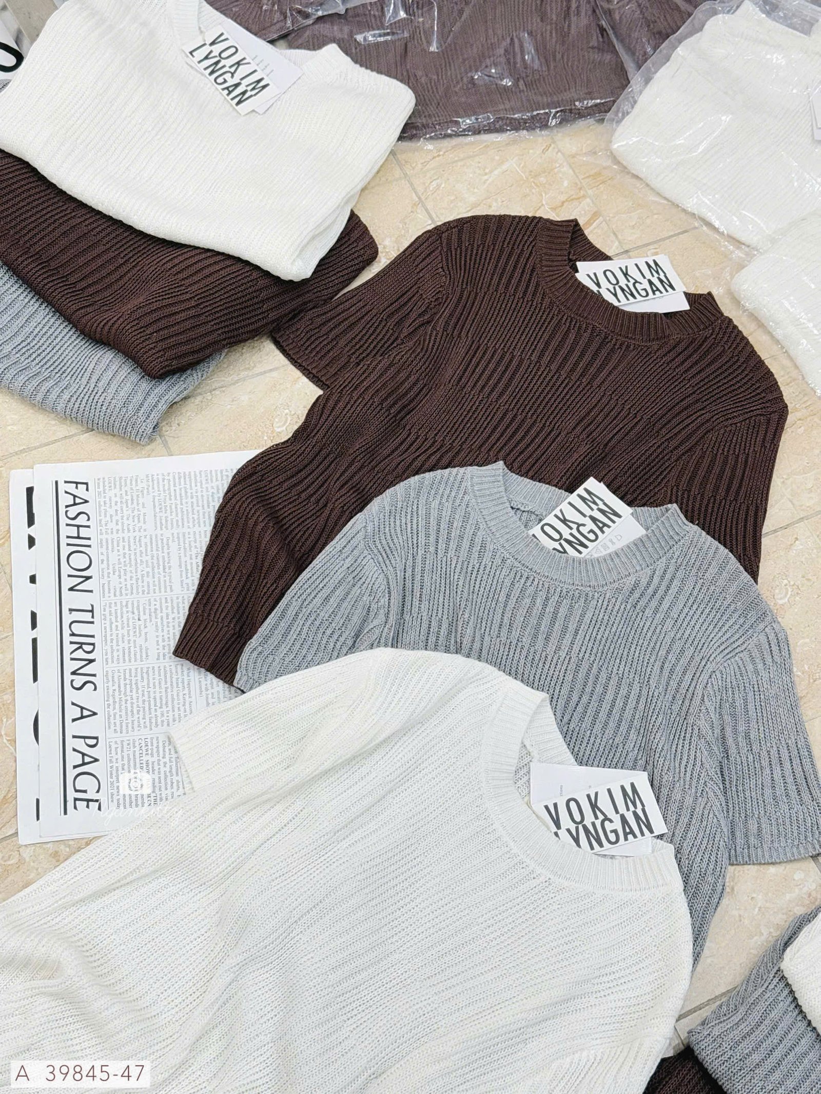 ÁO LEN DỆT KIM TAY CON - Ảnh 17