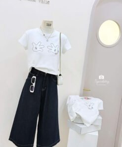 ÁO CROP BABYTEE TAY MICKEY