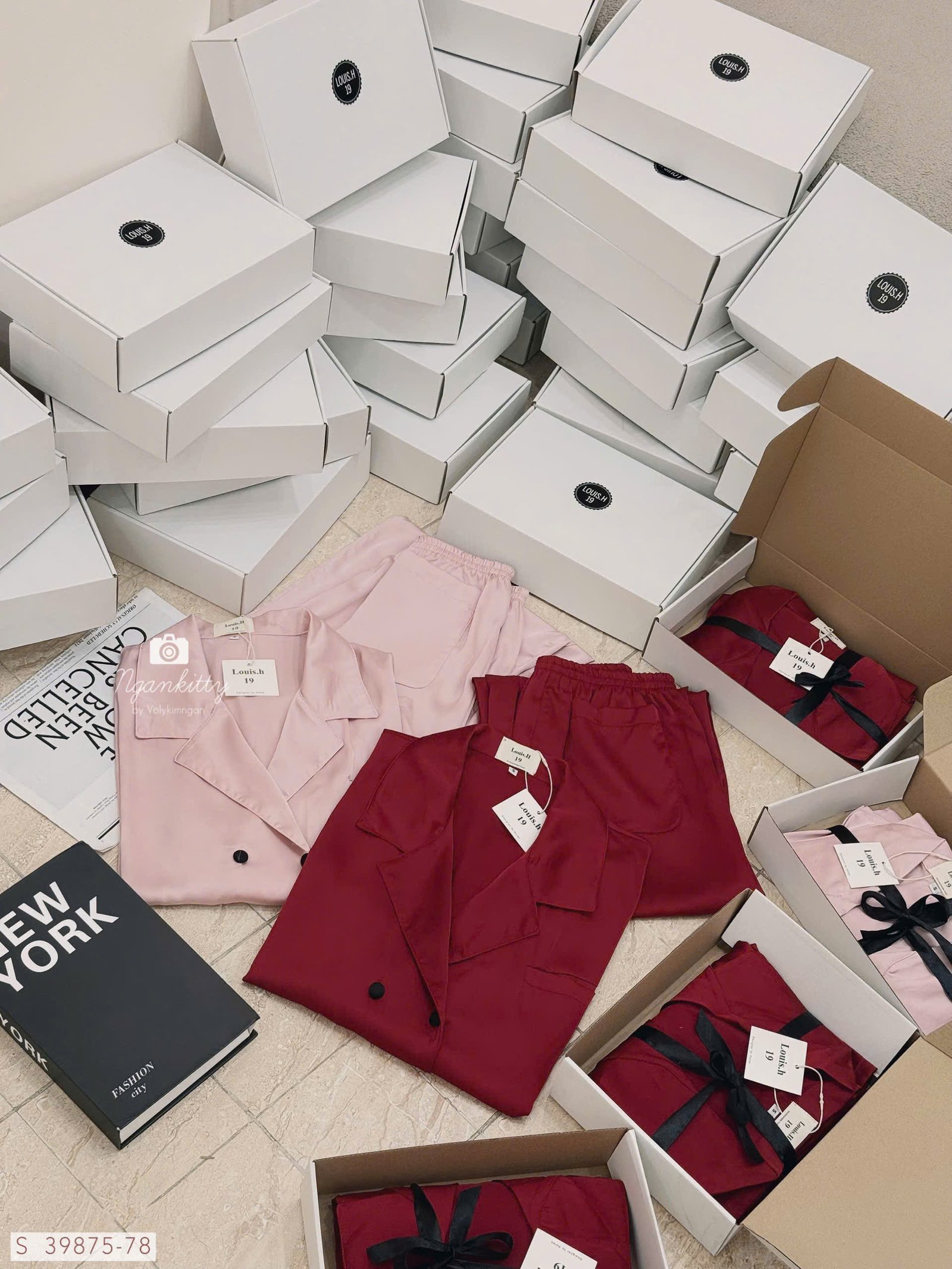 SET PIJAMA TRƠN CỔ VEST - Hình ảnh 7