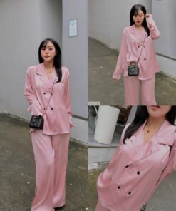 SET PIJAMA TRƠN CỔ VEST