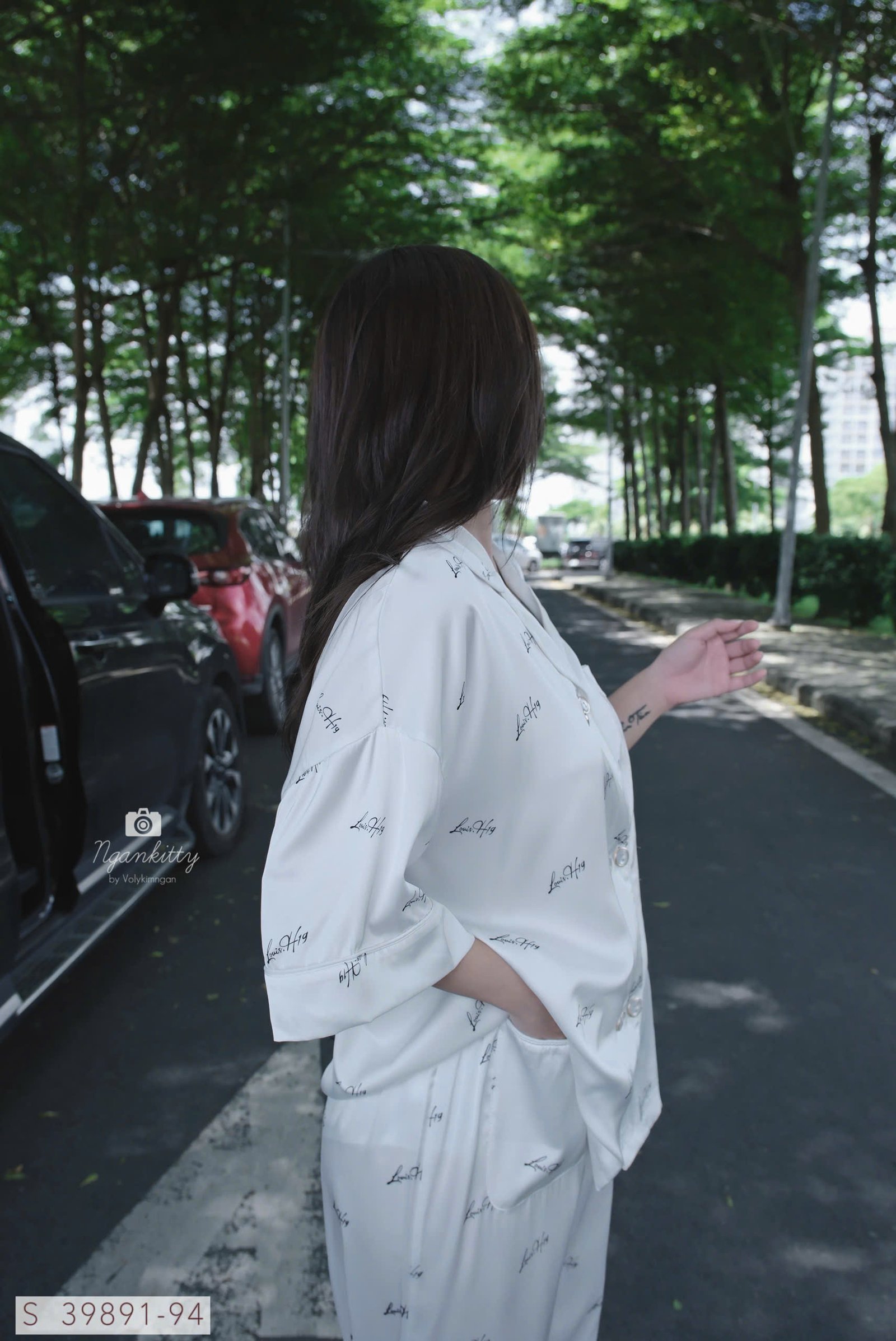 SET PIJAMA CỔ VEST CHỮ LOUISH19 - Hình ảnh 4