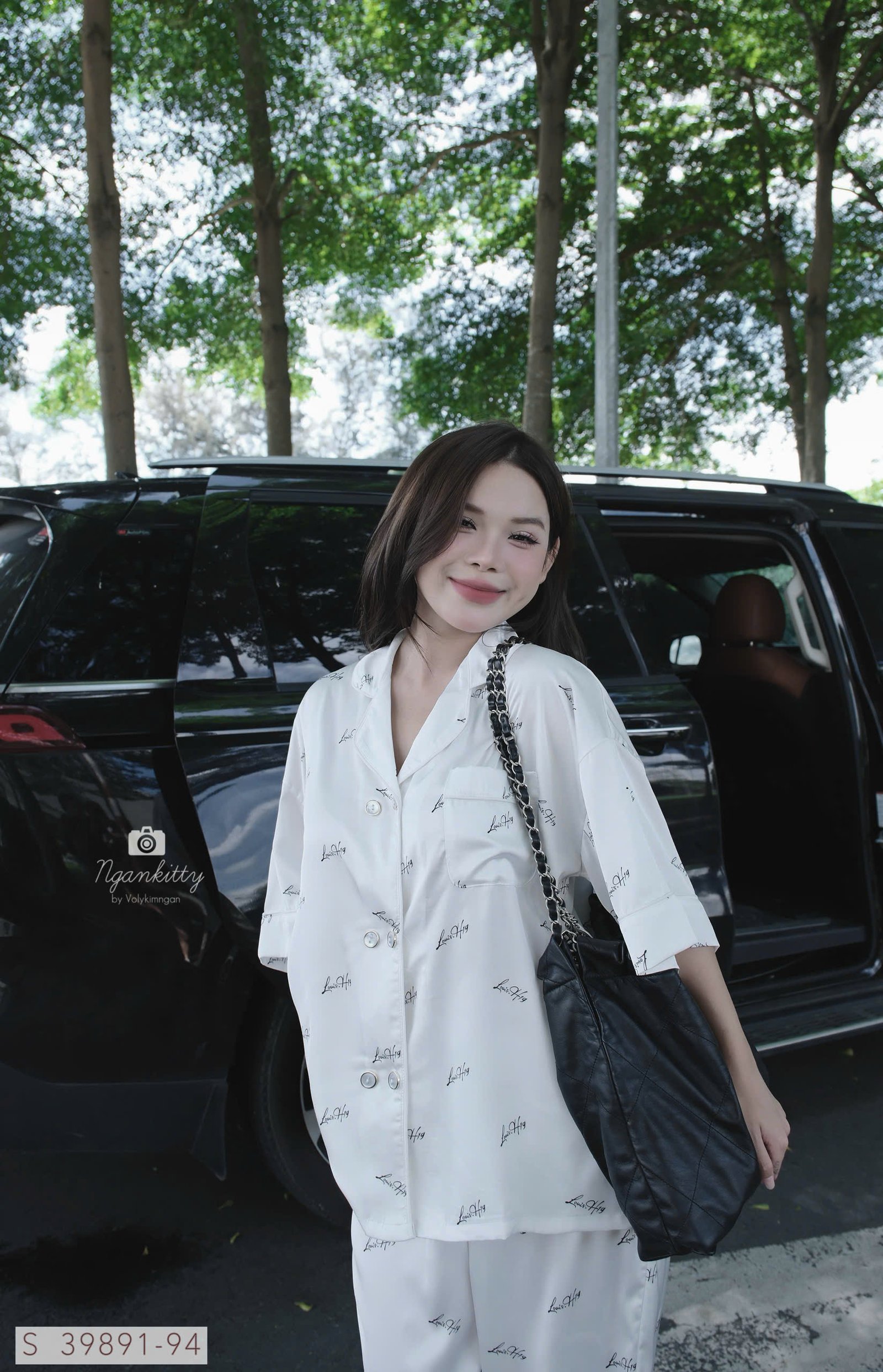 SET PIJAMA CỔ VEST CHỮ LOUISH19 - Hình ảnh 8