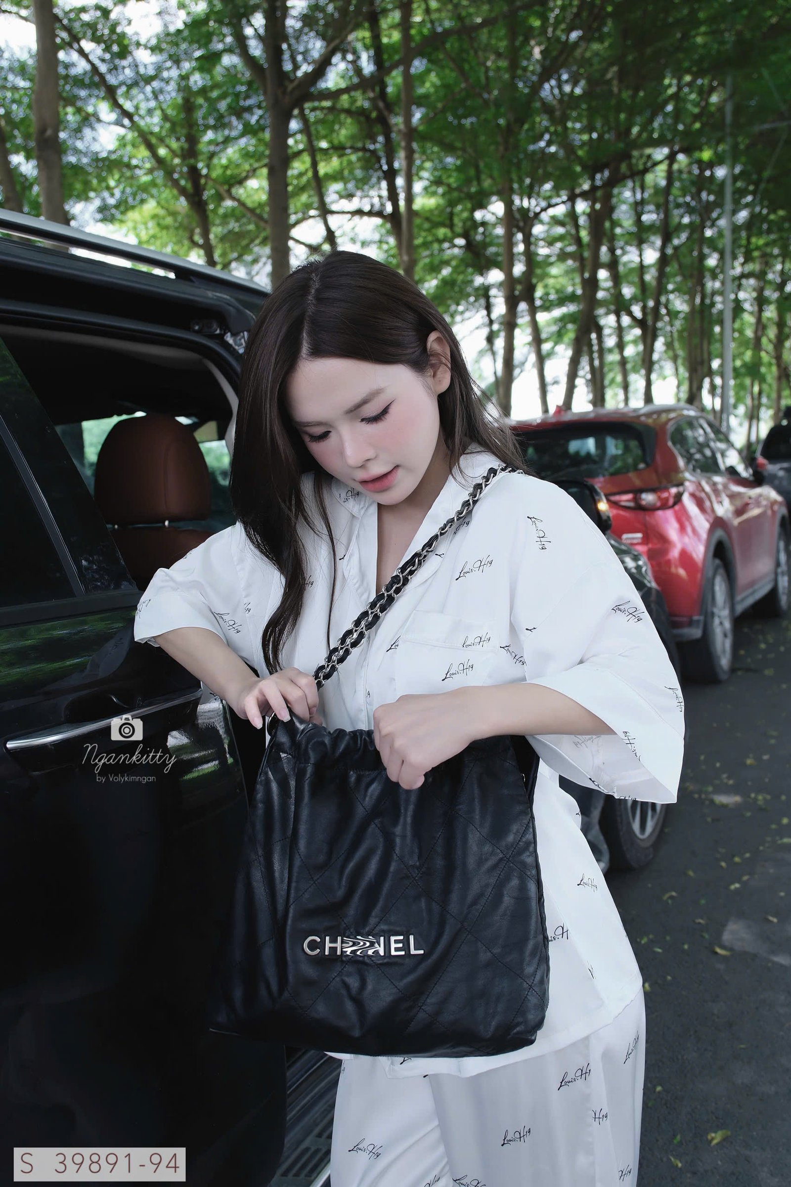 SET PIJAMA CỔ VEST CHỮ LOUISH19 - Hình ảnh 5