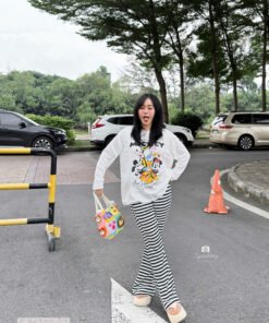 SET MICKEY TD QUẦN LOE SỌC