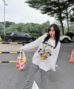 Alternative view of SET MICKEY TD QUẦN LOE SỌC