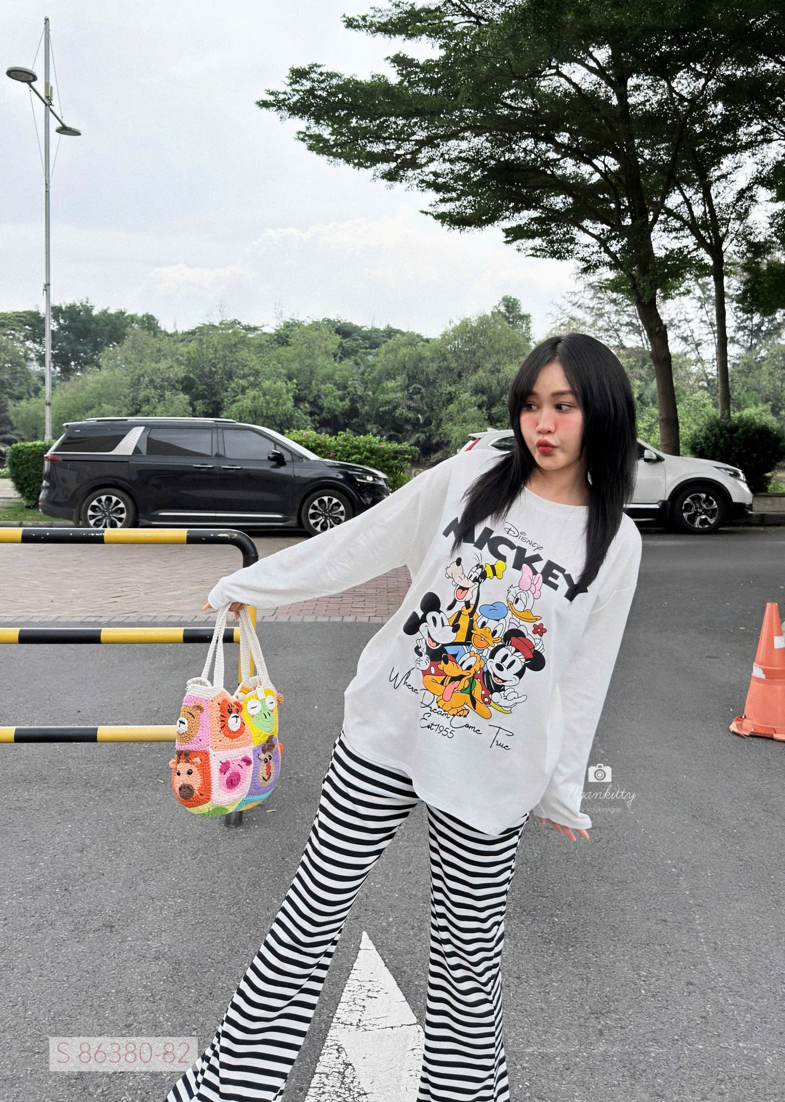 SET MICKEY TD QUẦN LOE SỌC - Hình ảnh 2