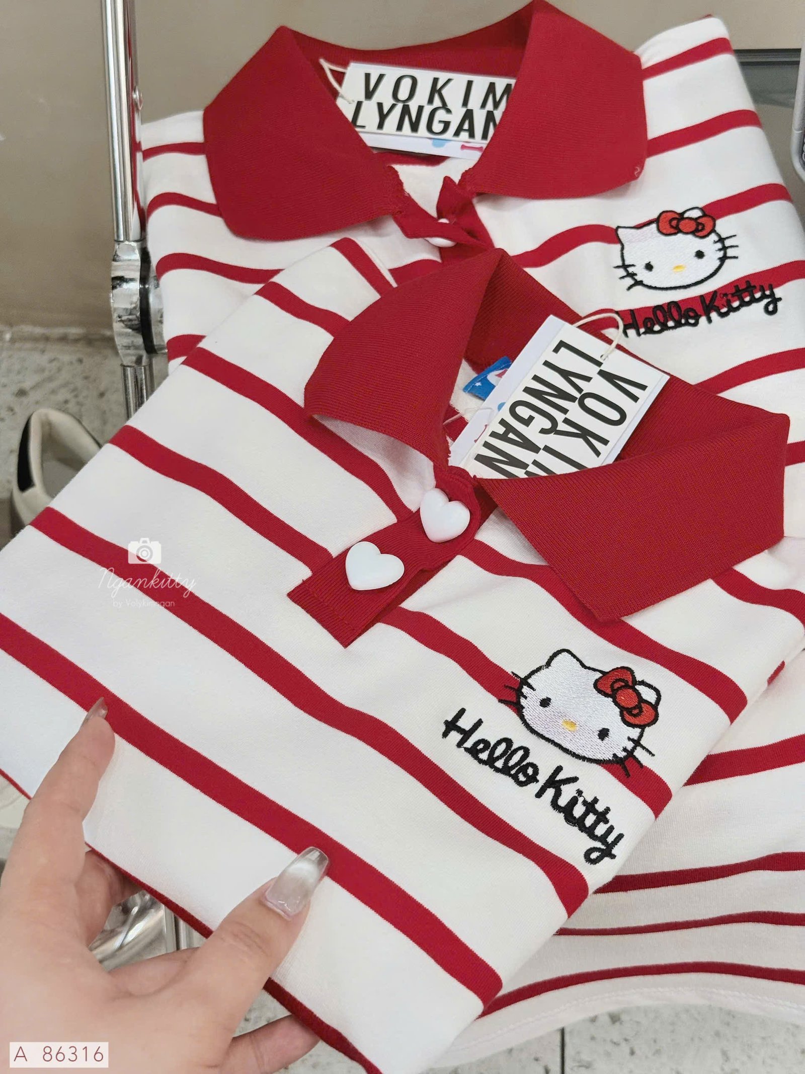 ÁO POLO BABYTEE HELLOKITTY - Hình ảnh 7