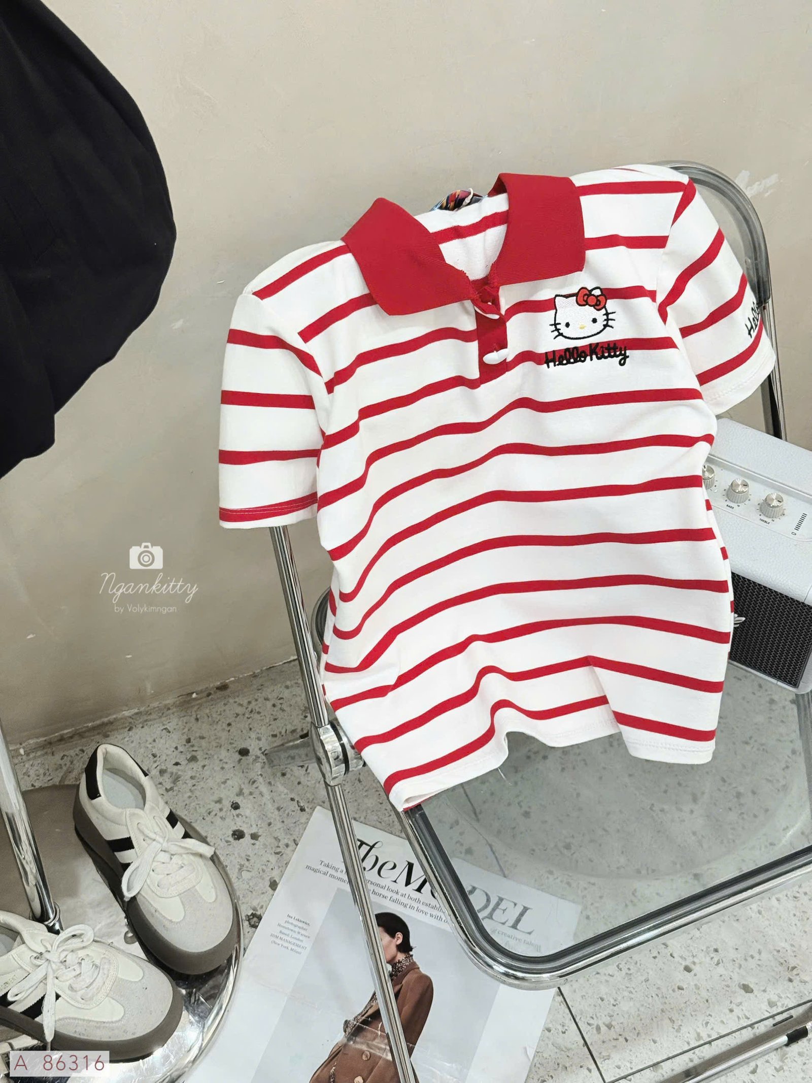 ÁO POLO BABYTEE HELLOKITTY