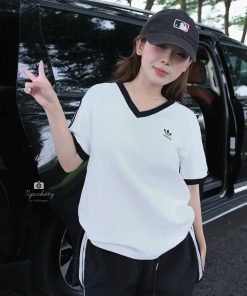 ÁO BASIC ADIDAS SỌC VAI