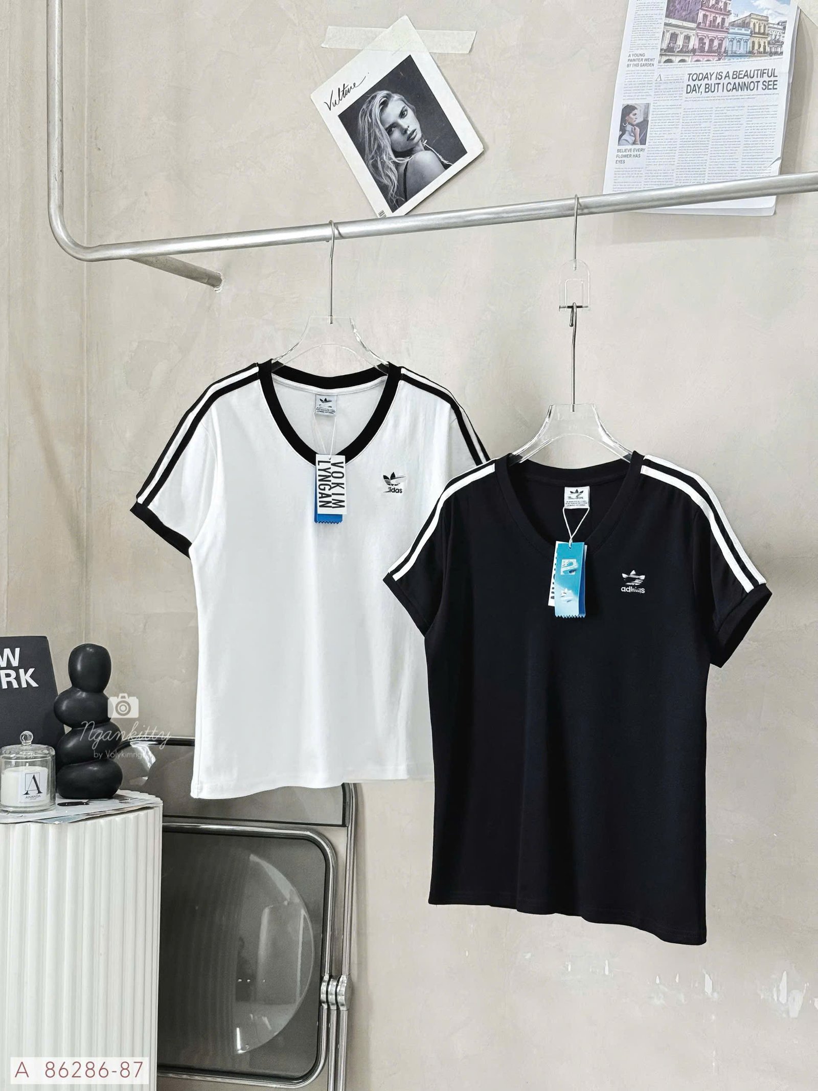 ÁO BASIC ADIDAS SỌC VAI - Hình ảnh 8