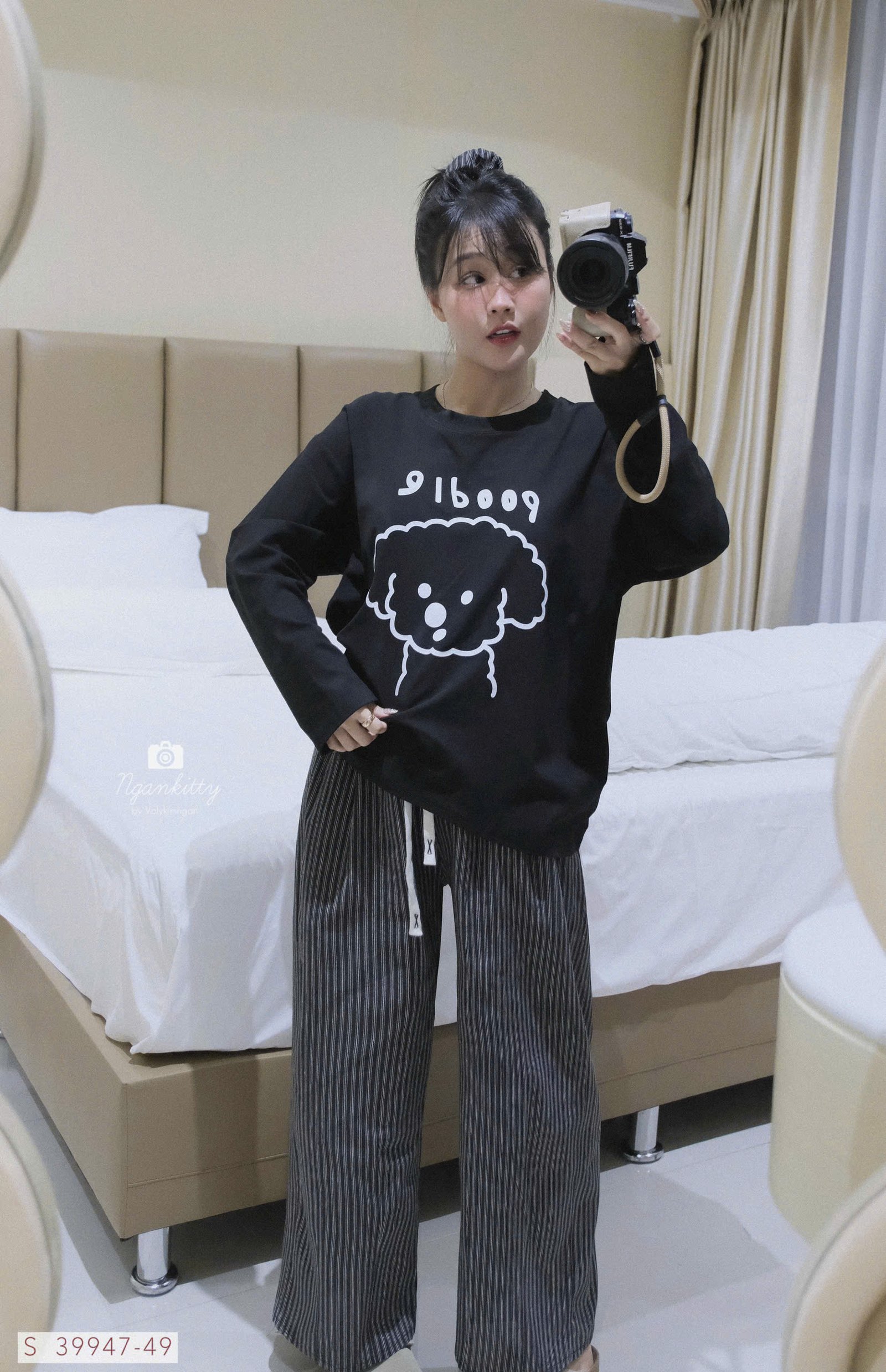 SET CHÓ POODLE QUẦN SỌC - Hình ảnh 3