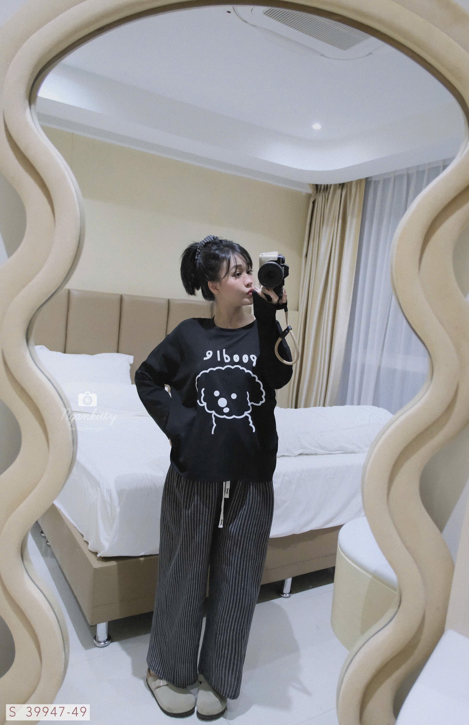 SET CHÓ POODLE QUẦN SỌC