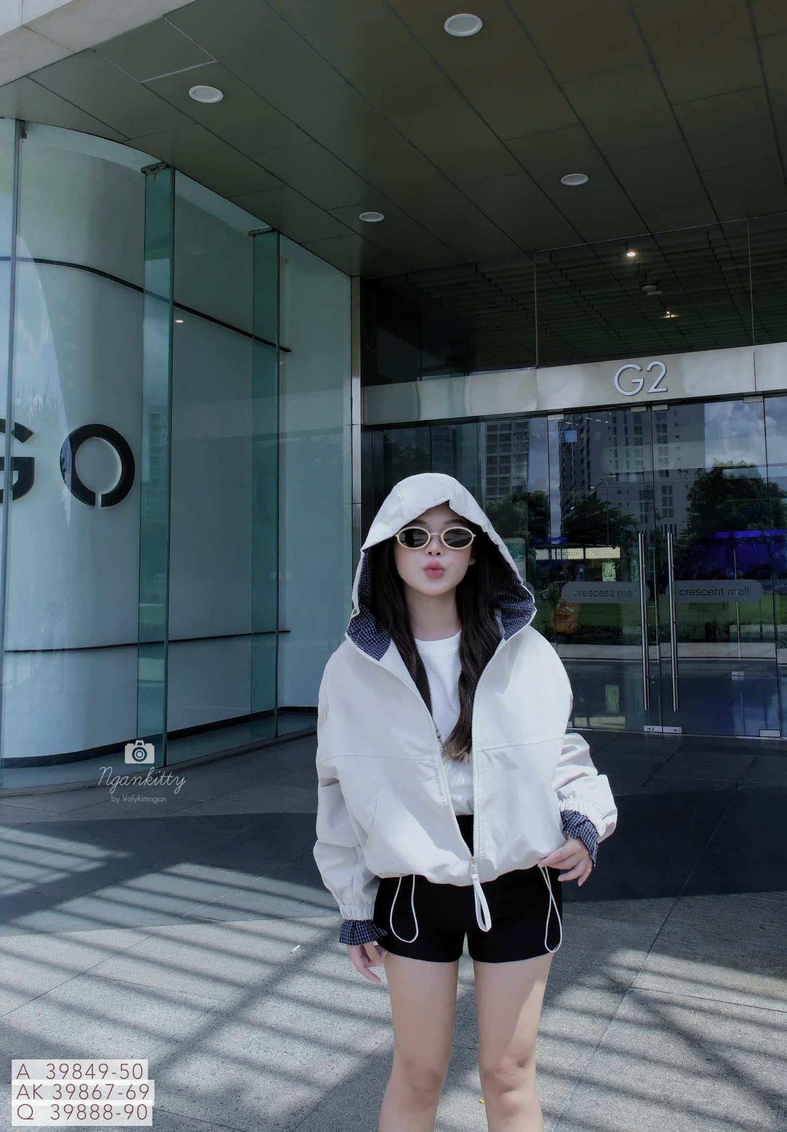 ÁO KHOÁC NÓN MIX CARO RÚT EO