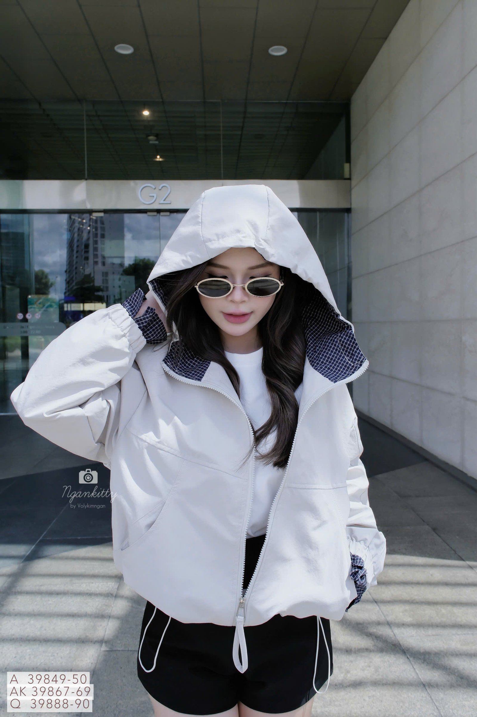 ÁO KHOÁC NÓN MIX CARO RÚT EO - Hình ảnh 9