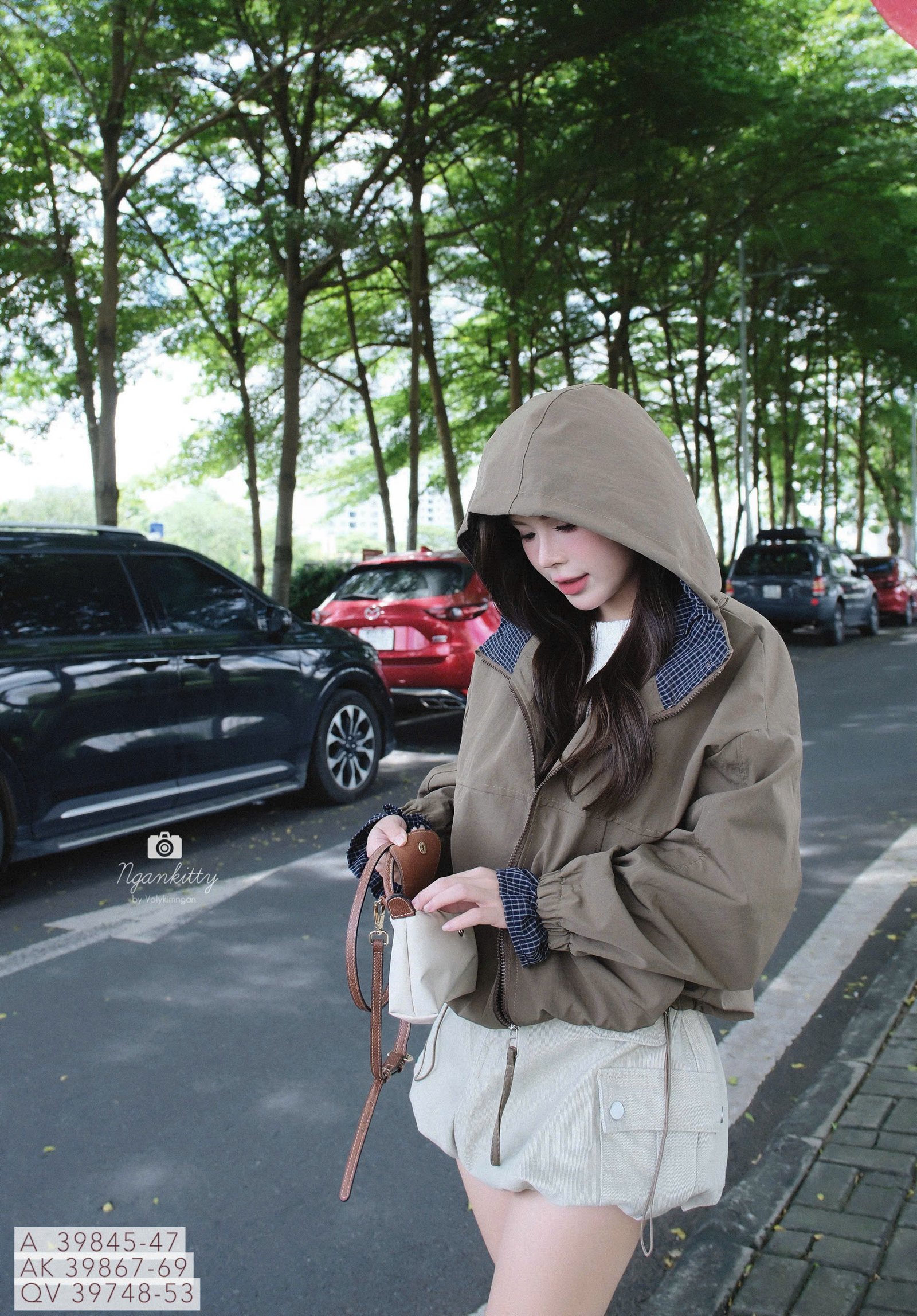 ÁO KHOÁC NÓN MIX CARO RÚT EO - Hình ảnh 17