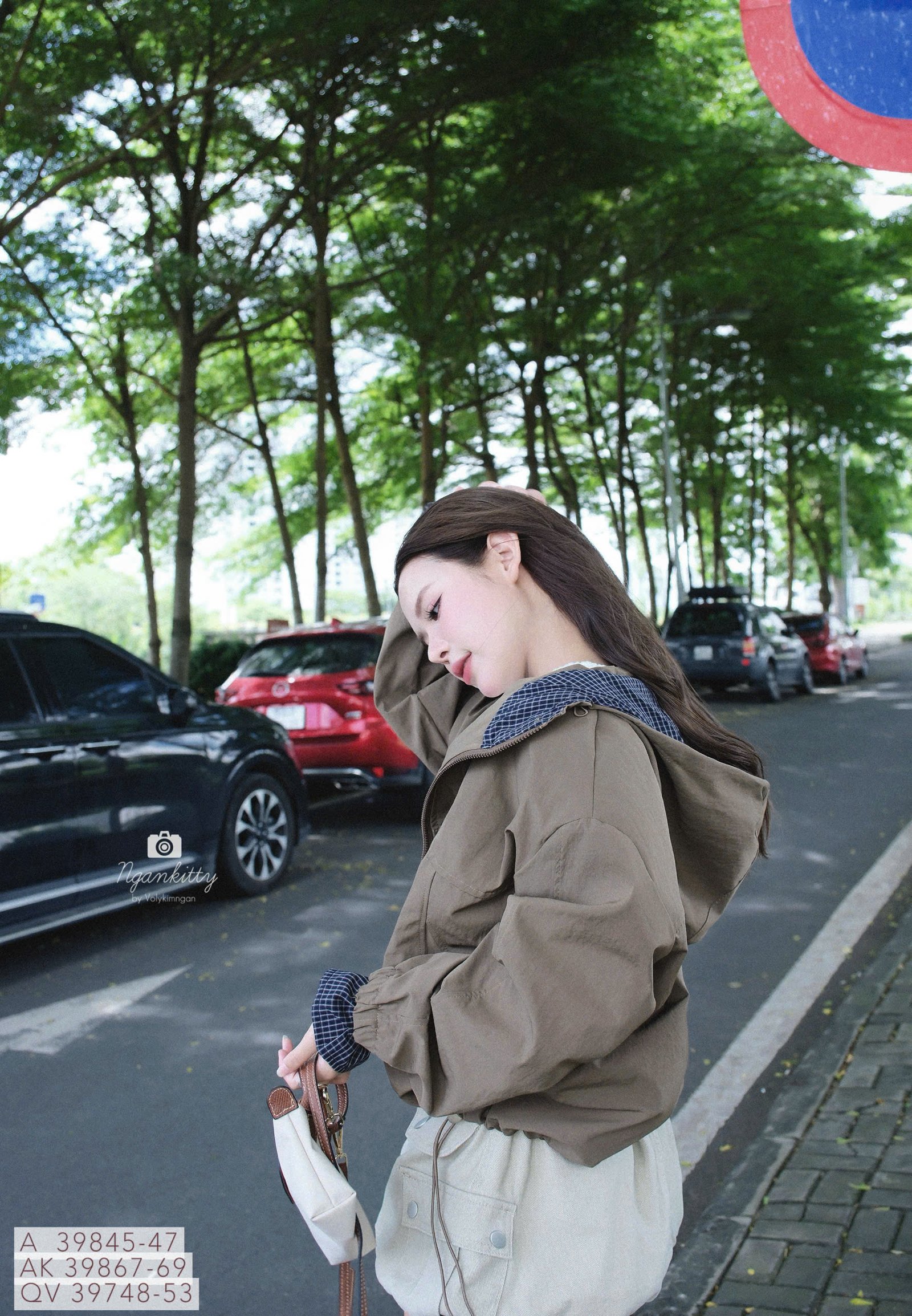 ÁO KHOÁC NÓN MIX CARO RÚT EO - Hình ảnh 11