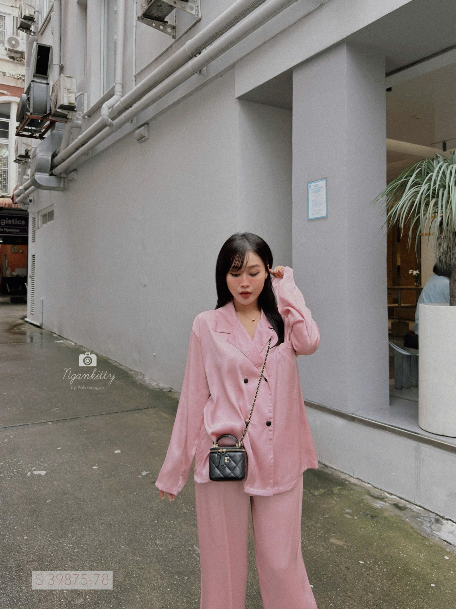 SET PIJAMA TRƠN CỔ VEST - Hình ảnh 8