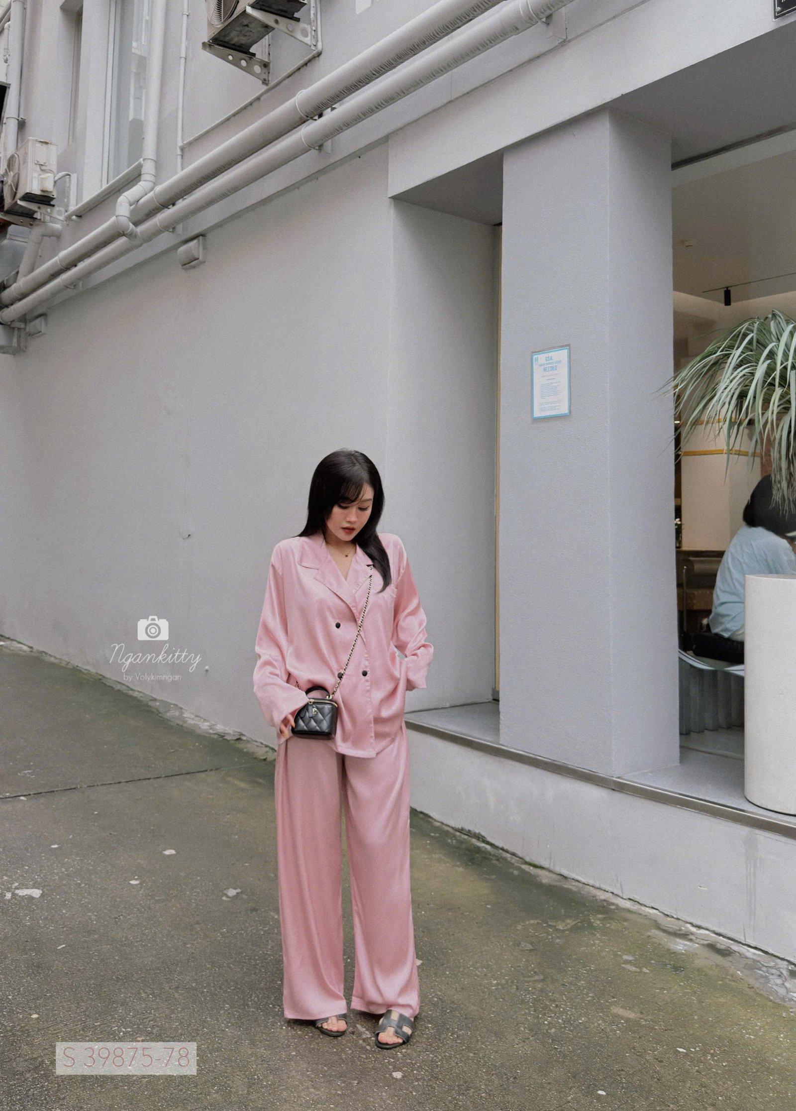 SET PIJAMA TRƠN CỔ VEST - Hình ảnh 5