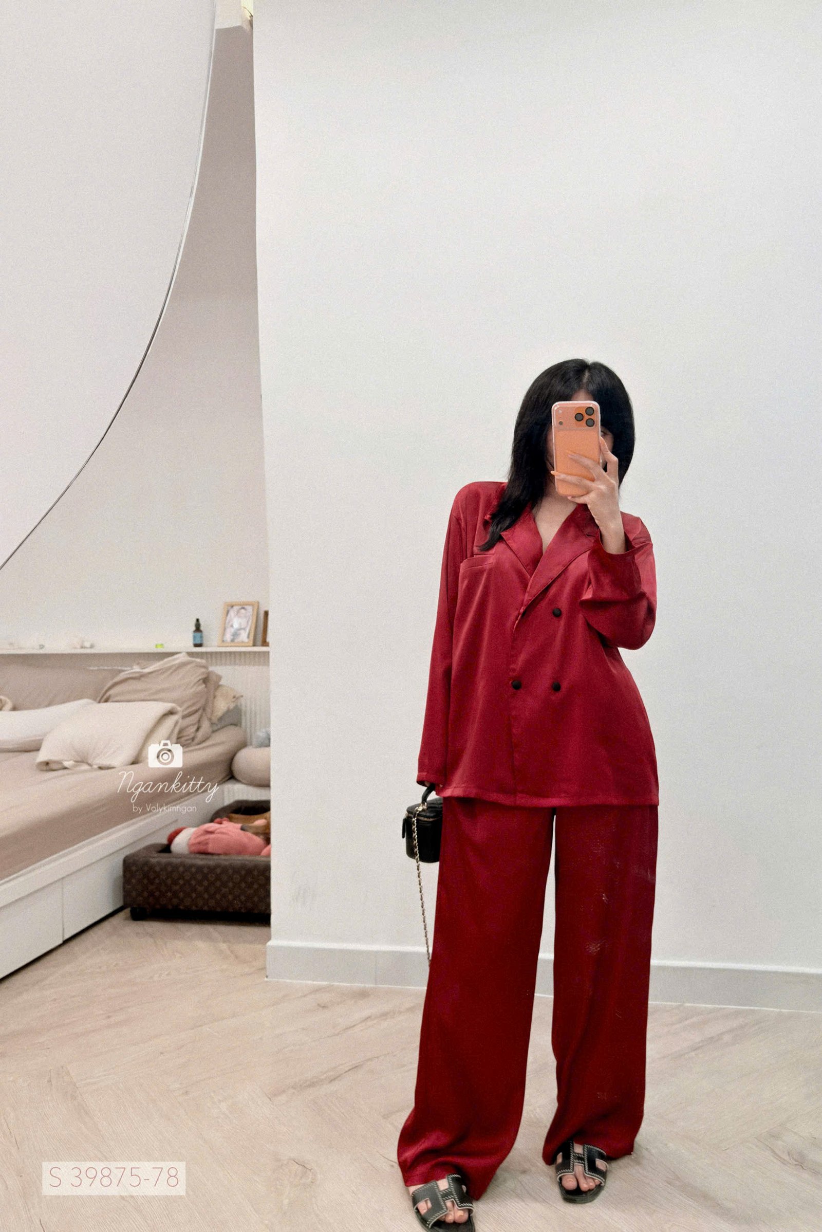 SET PIJAMA TRƠN CỔ VEST - Hình ảnh 6