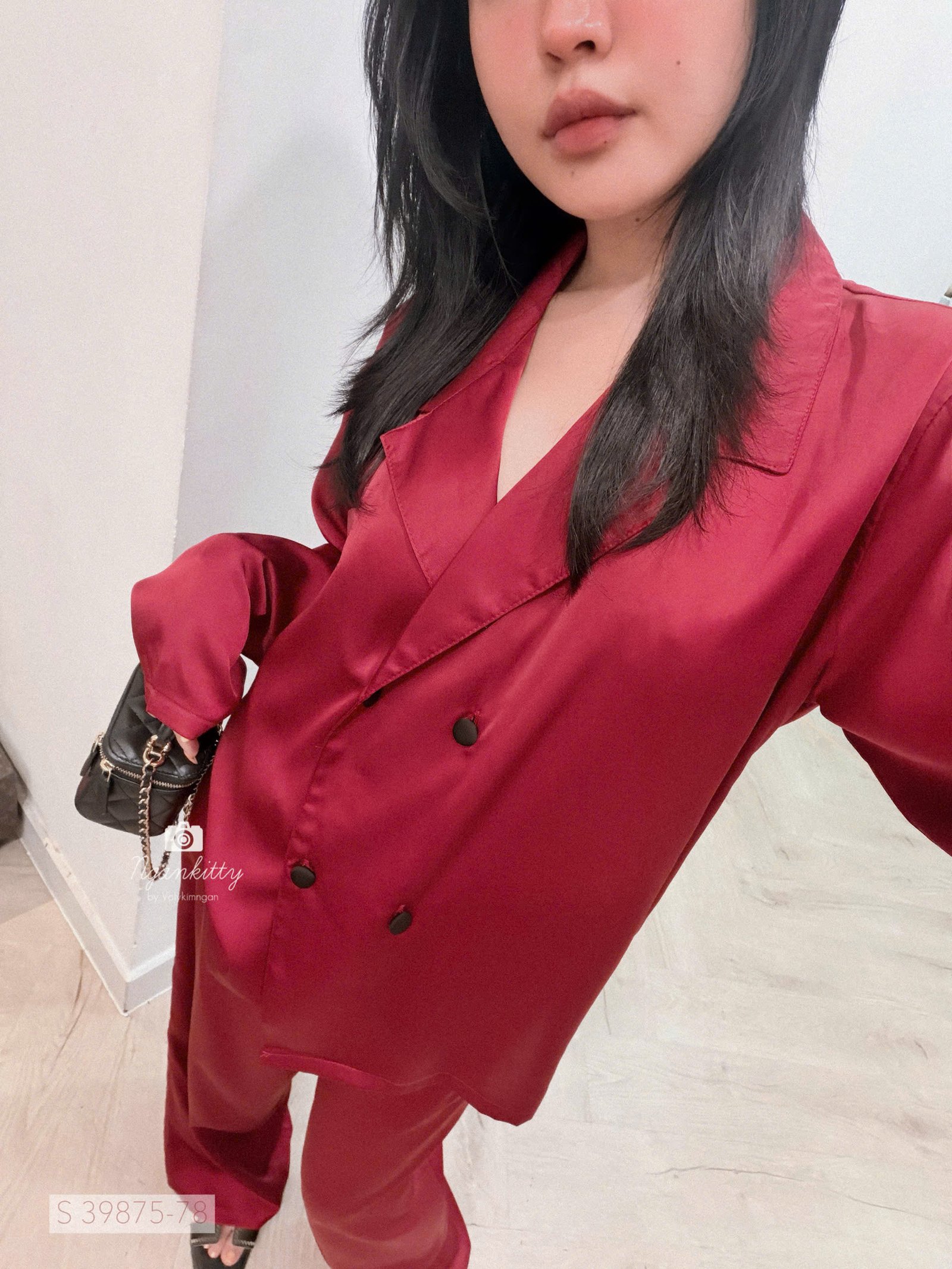 SET PIJAMA TRƠN CỔ VEST - Hình ảnh 9