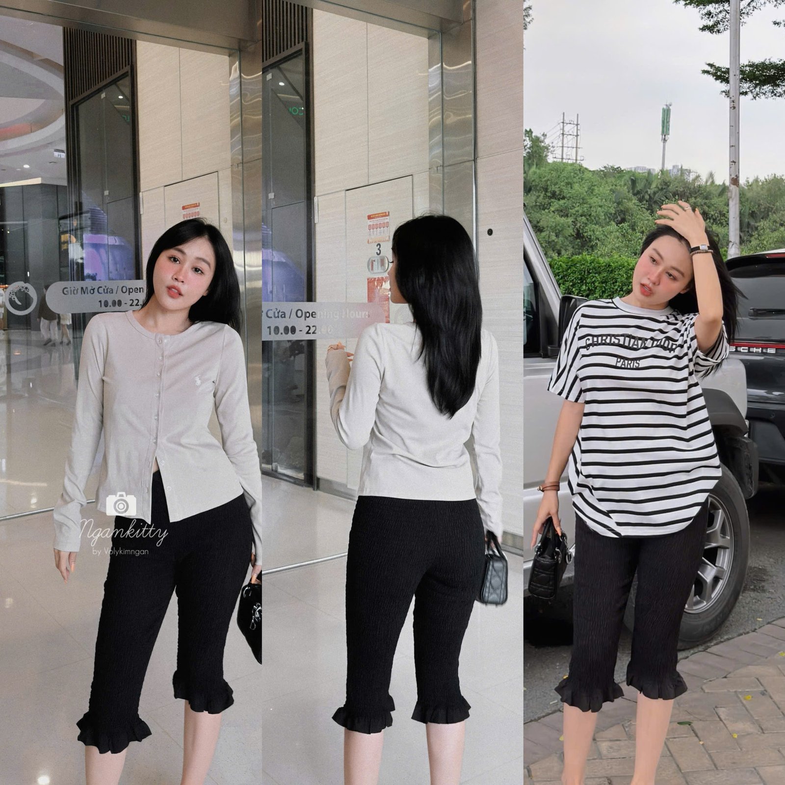 QUẦN TREGGING NHÚNG VIỀN BÈO