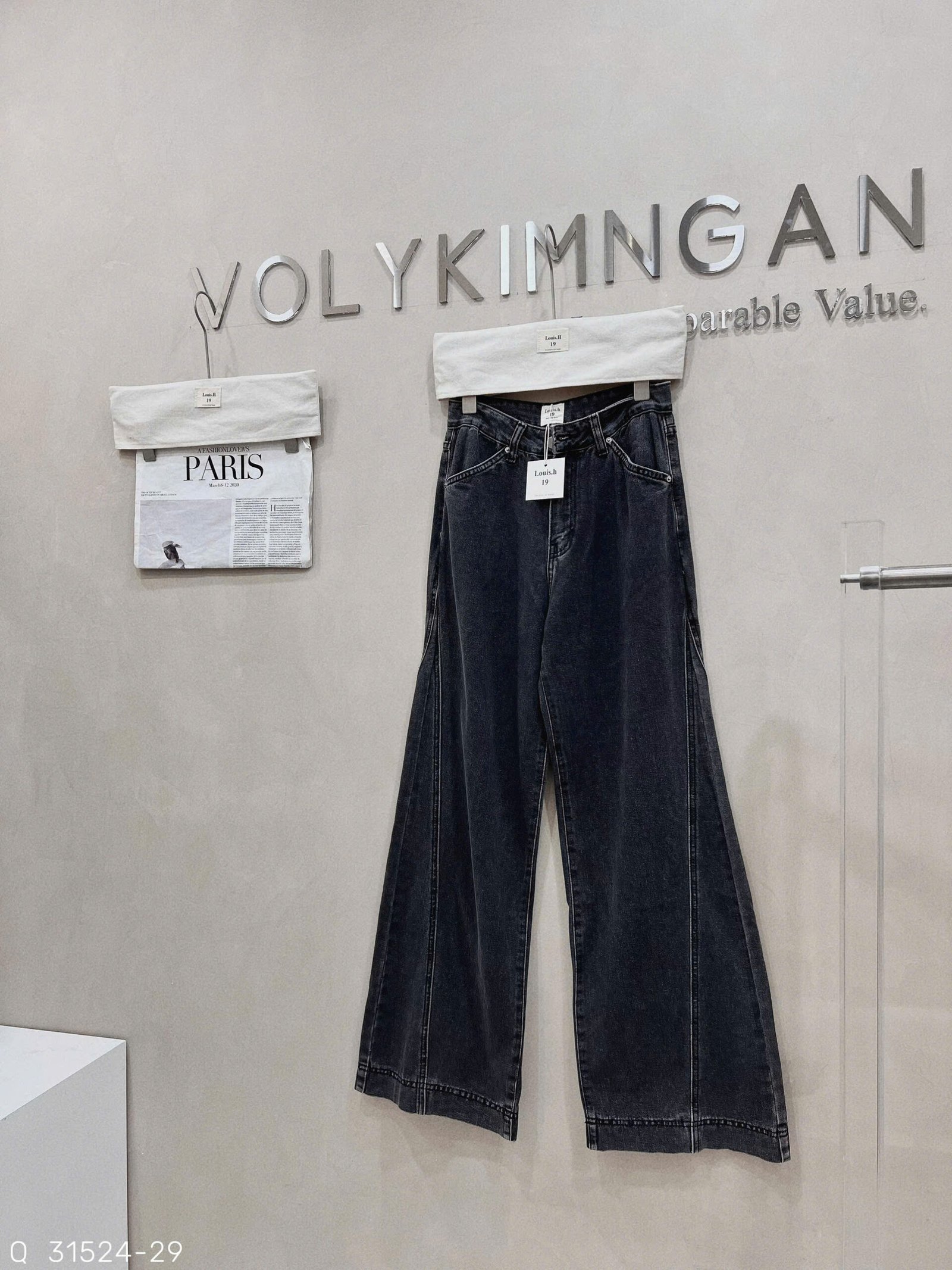 QUẦN JEAN ỐNG RỘNG PHỐI LAI - Hình ảnh 5