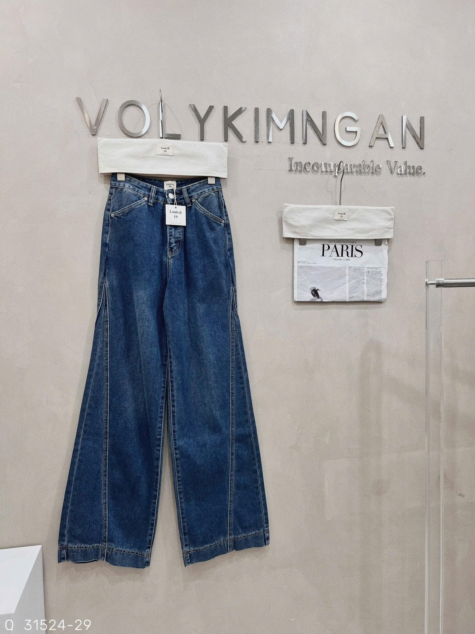 QUẦN JEAN ỐNG RỘNG PHỐI LAI - Hình ảnh 6