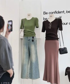 Alternative view of ÁO MONTE XẾP CẦU VAI TRƠN