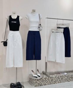 Alternative view of QUẦN JEAN BAGGY MIX SỌC