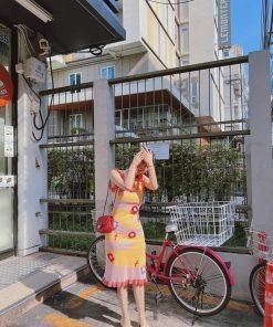 Alternative view of VÁY LEN BÔNG HOA BÁNH BÈO