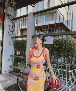 VÁY LEN BÔNG HOA BÁNH BÈO