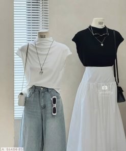 ÁO TRƠN CỔ CAO TAY CON